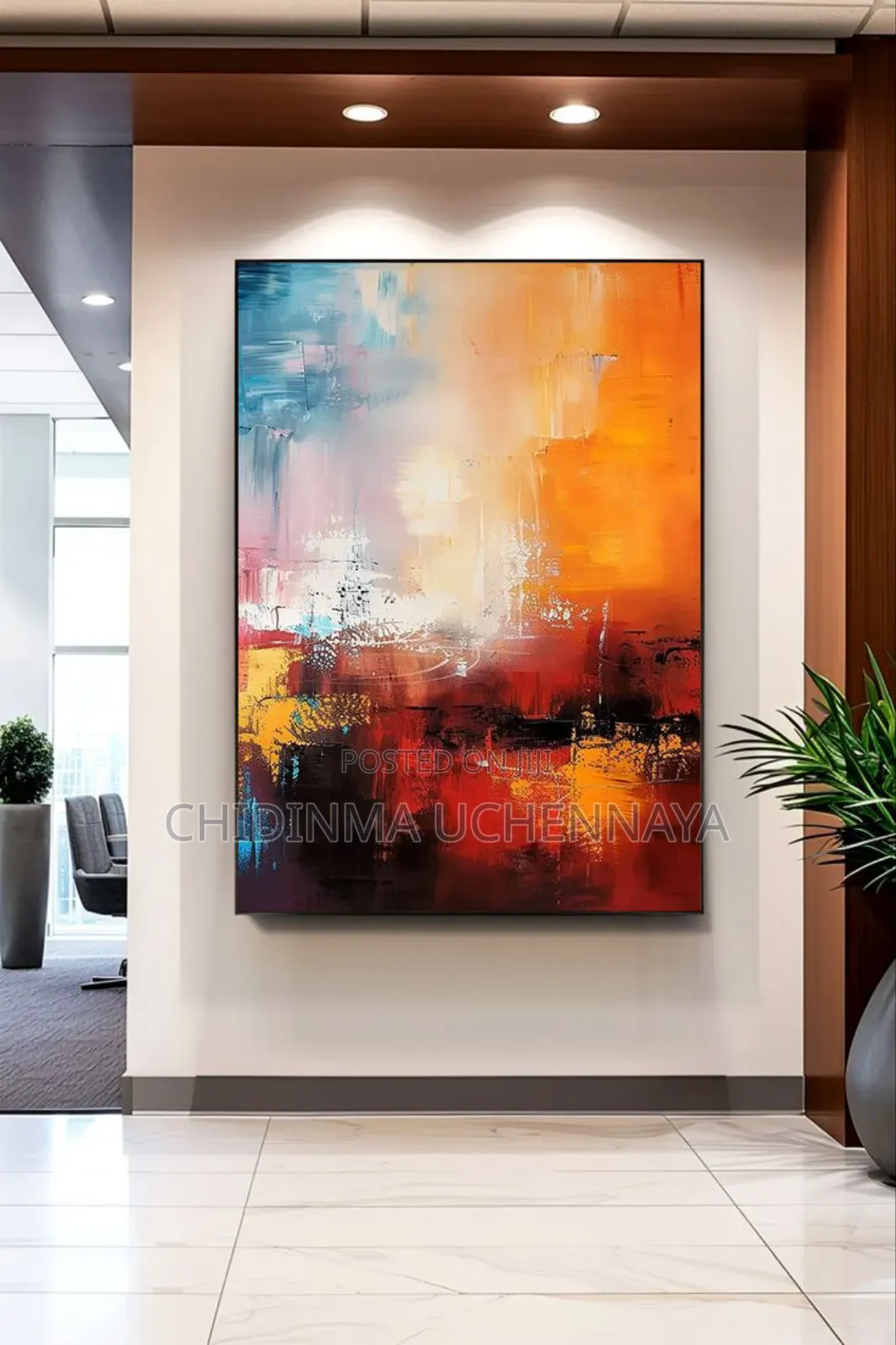 Abstract Canvas Oil Painting for Living Room