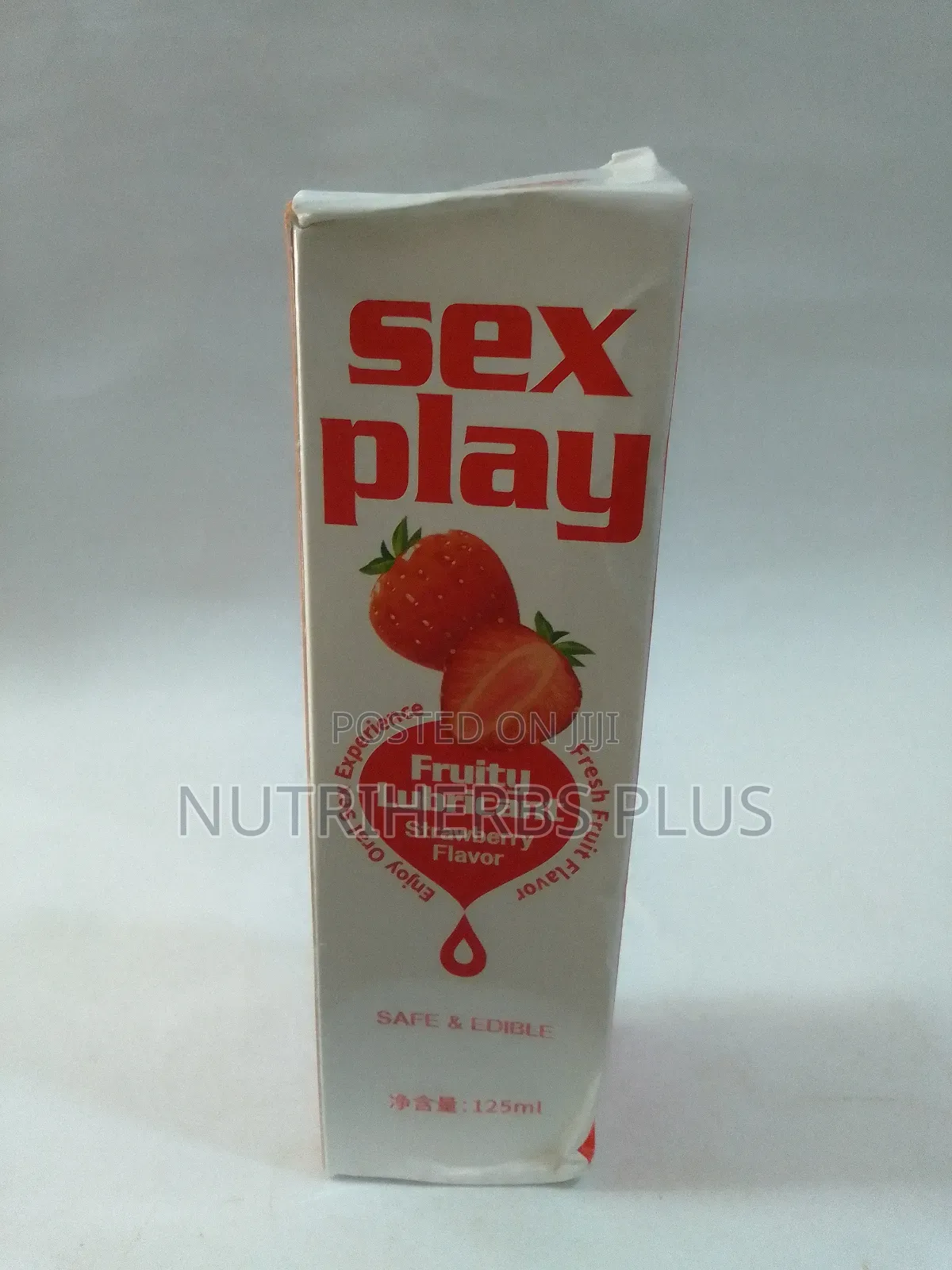 Sex Play Fruity Lubricant ( Strawberry Flavour: Safe Edible