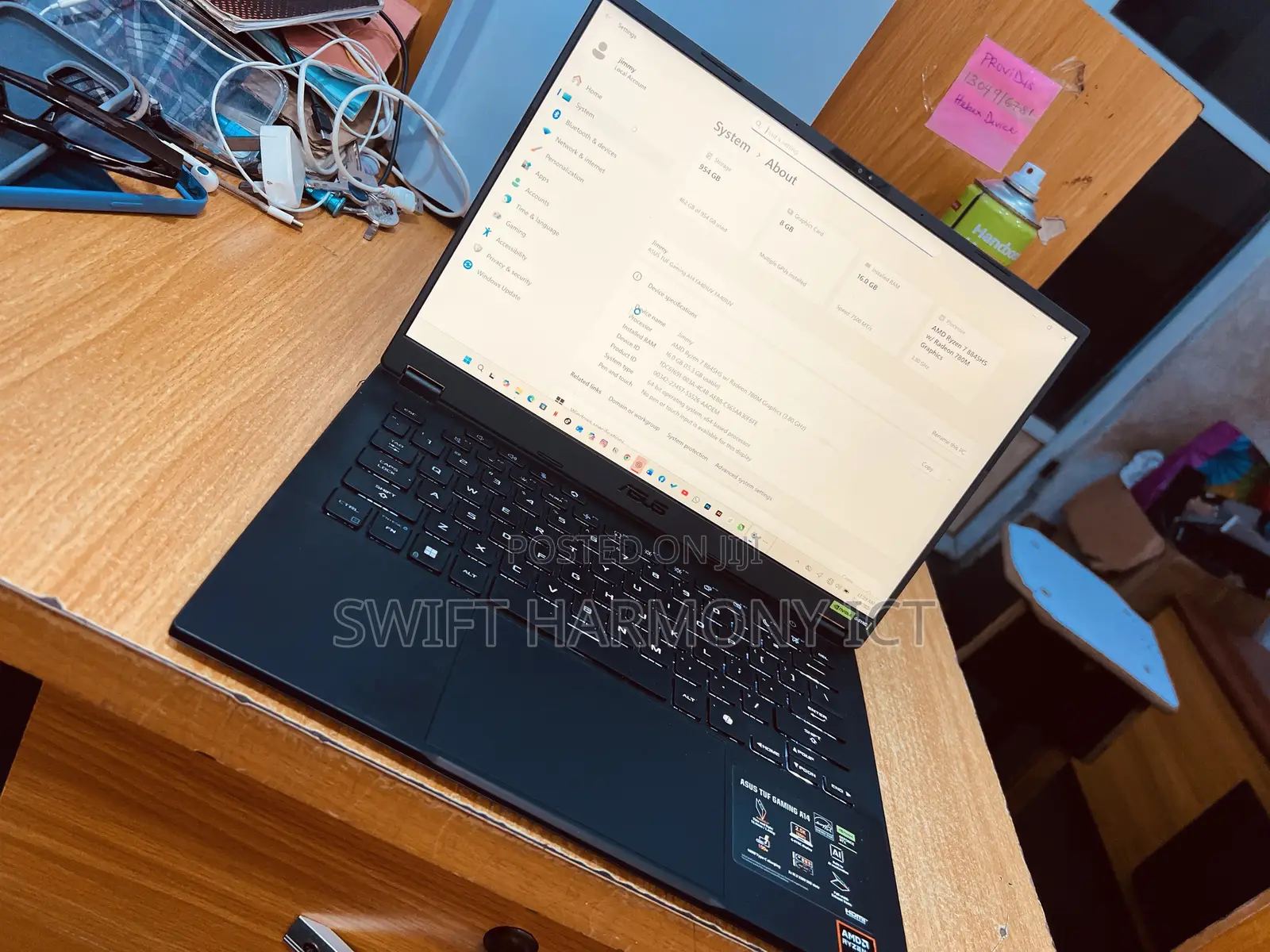 Laptop Asus 16GB AMD Ryzen 7 SSD 1T