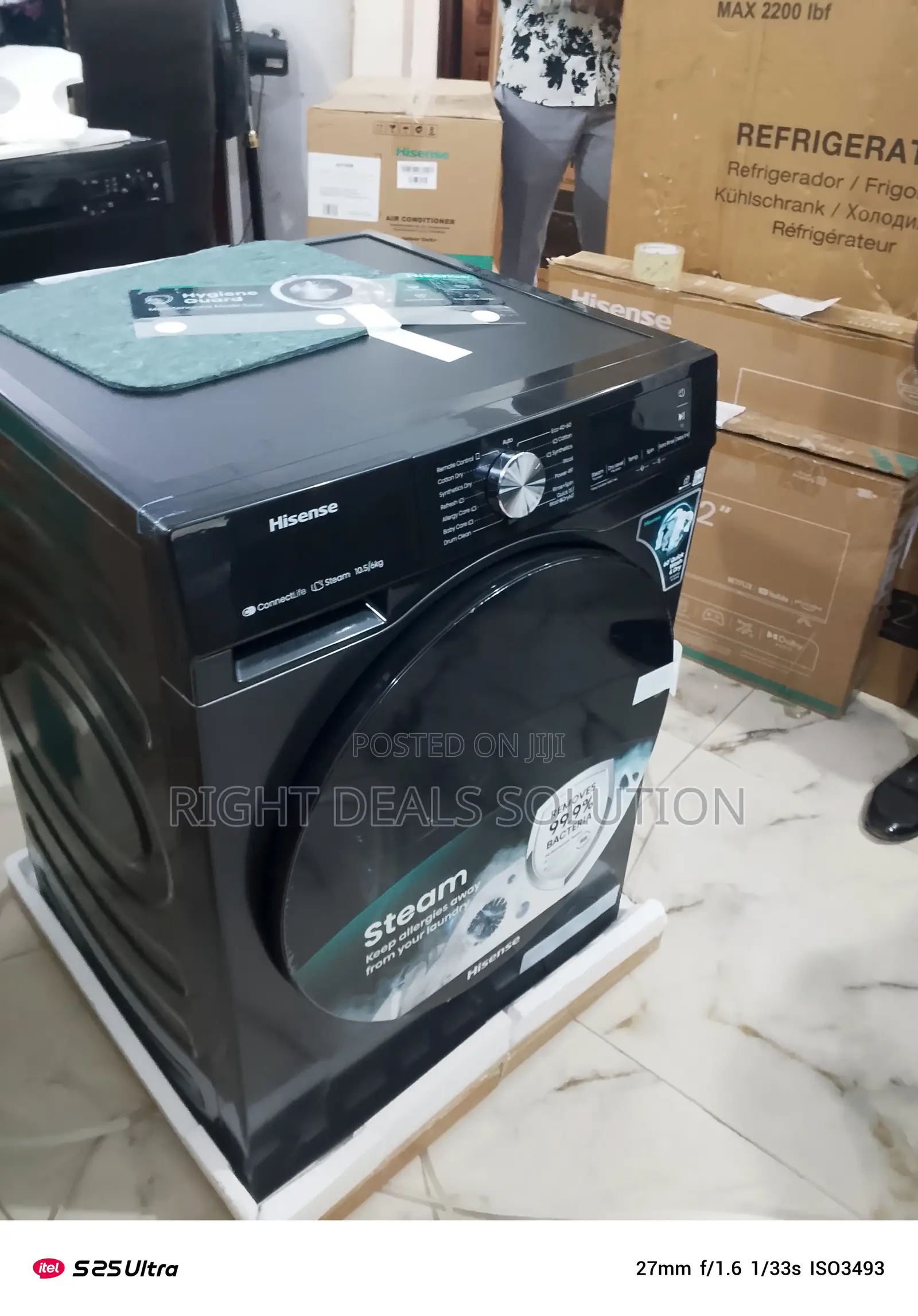 Space-Saving Hisense 10.5kg Washer-Dryer | Fast Spin