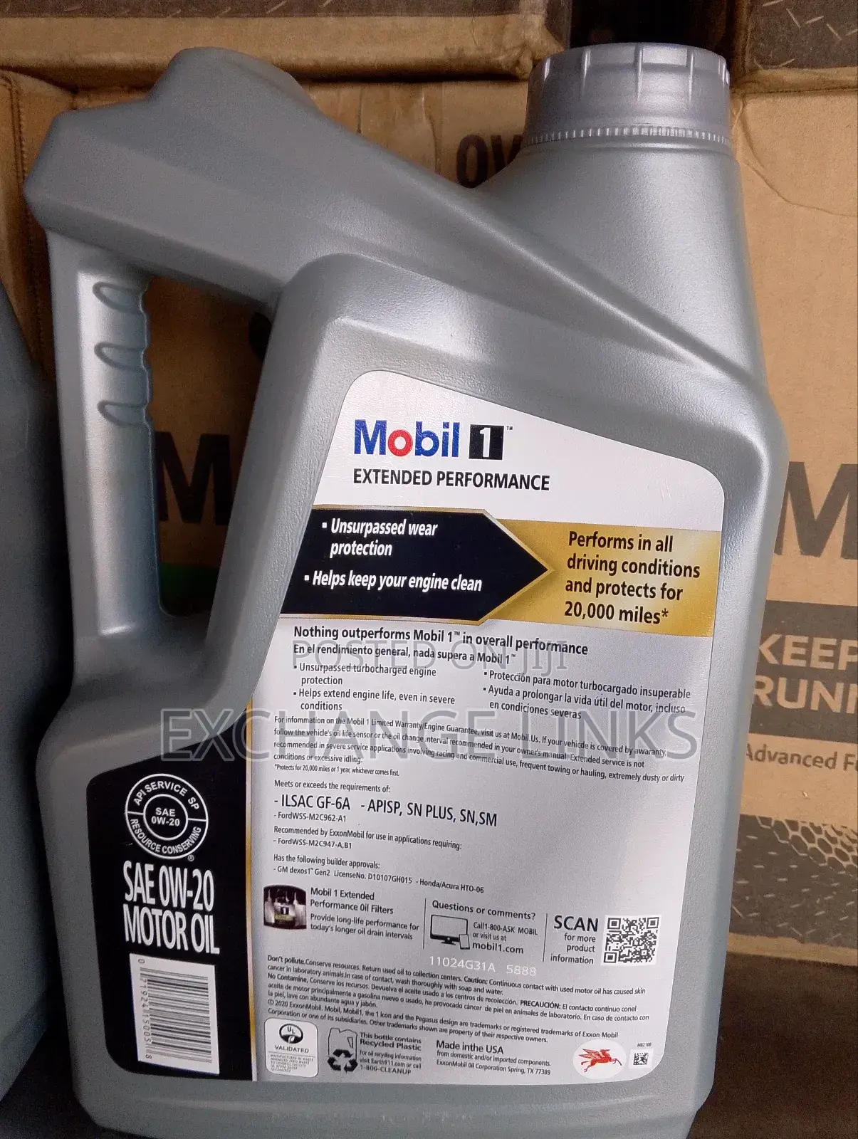 0w-20 Mobil 1 5l Full Synthetic Engine Oil