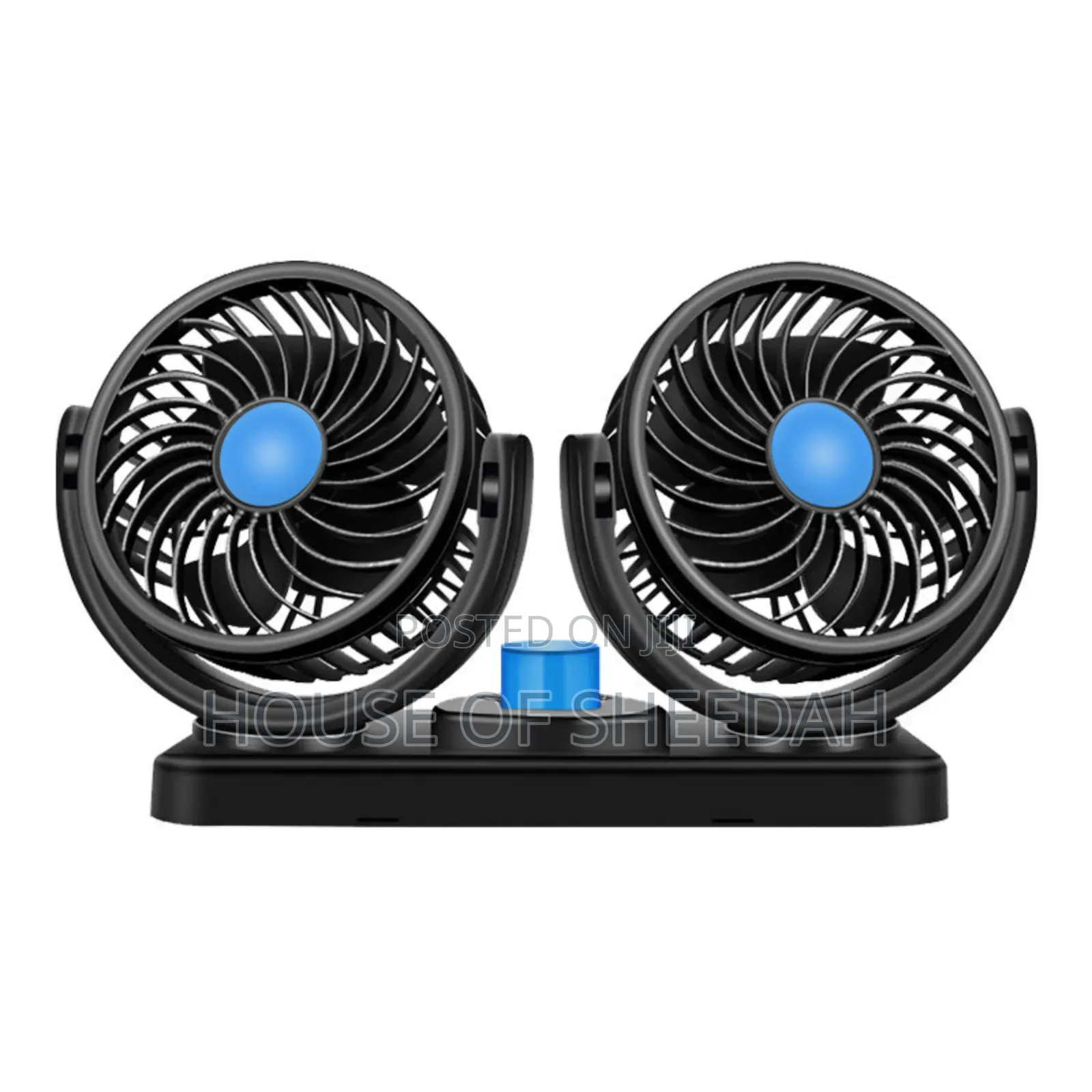 Dual-Head Car Cooling Fan