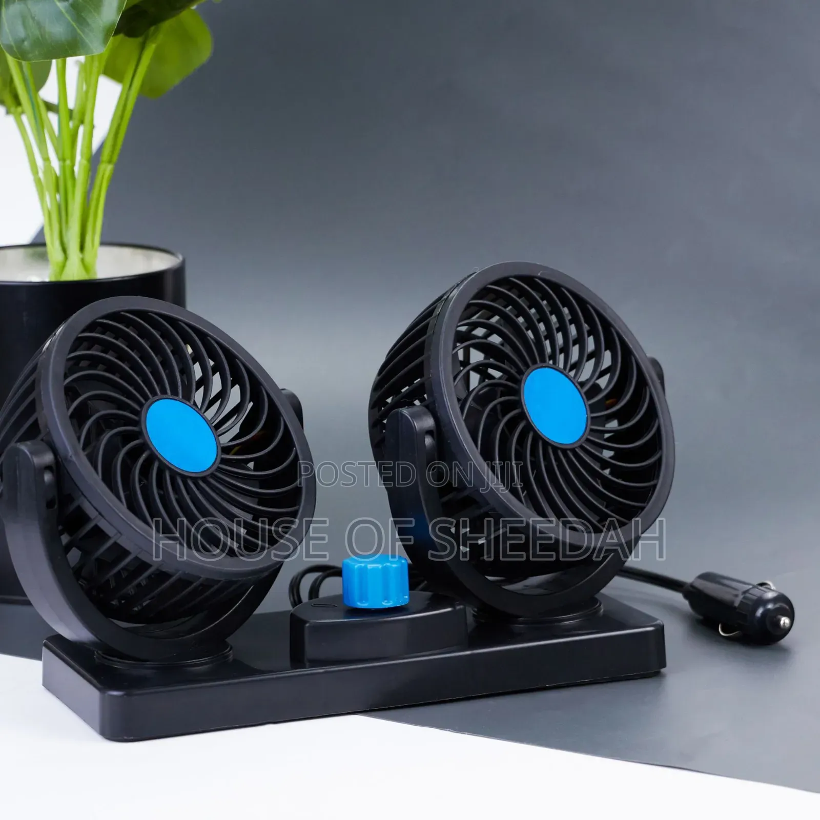 Dual-Head Car Cooling Fan