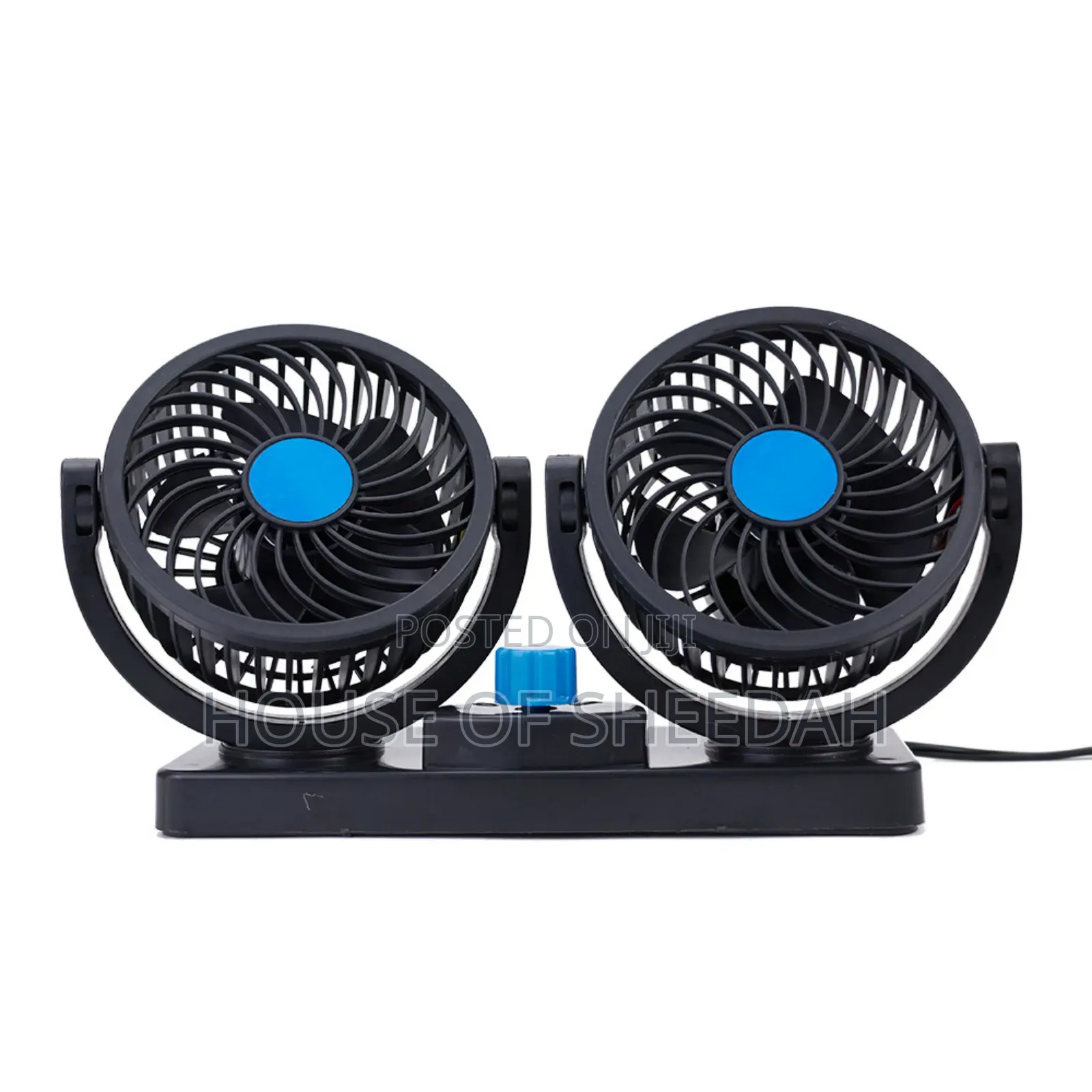 Dual-Head Car Cooling Fan