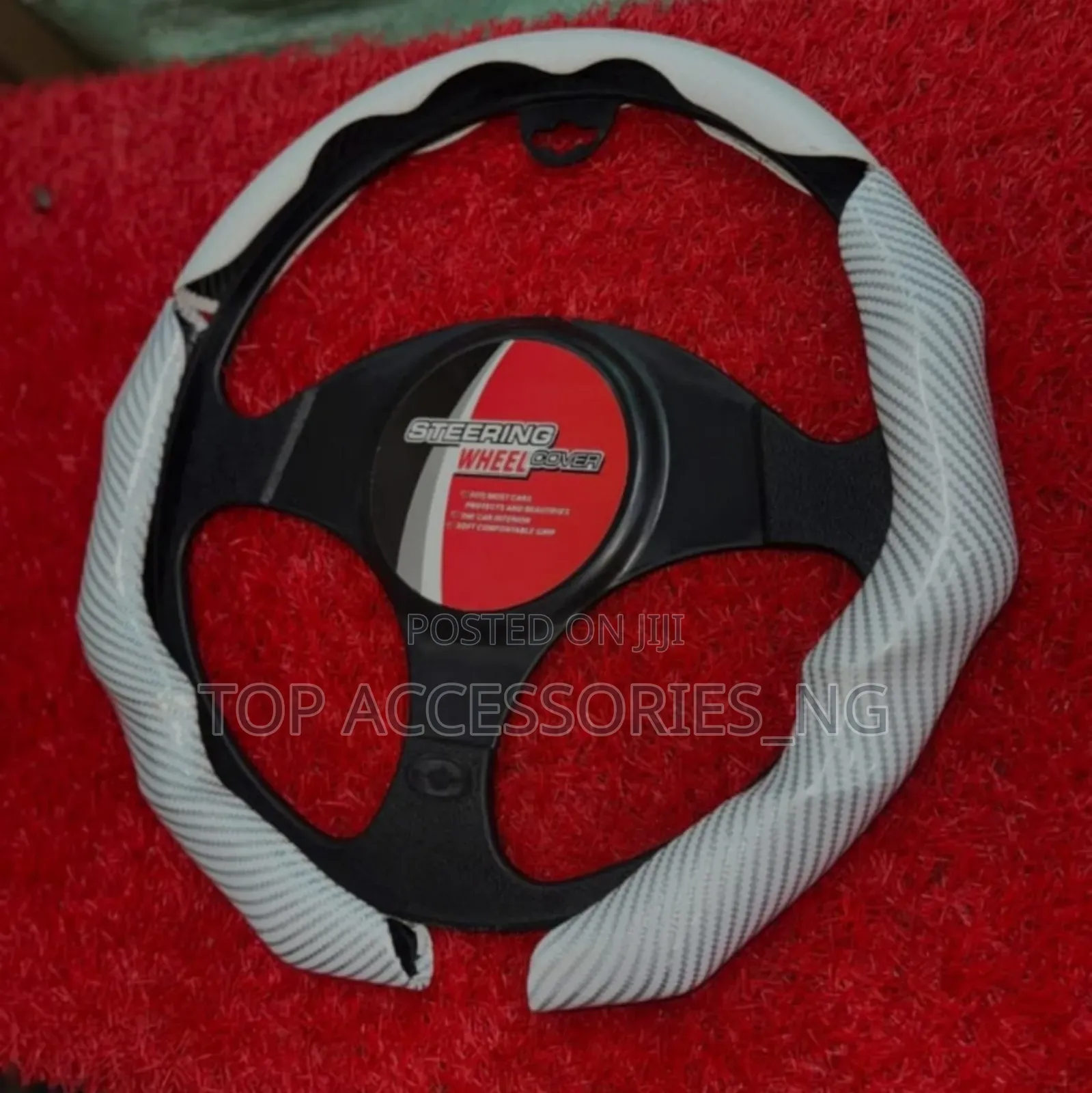 3 PCS Carbon Fiber Steering Grip