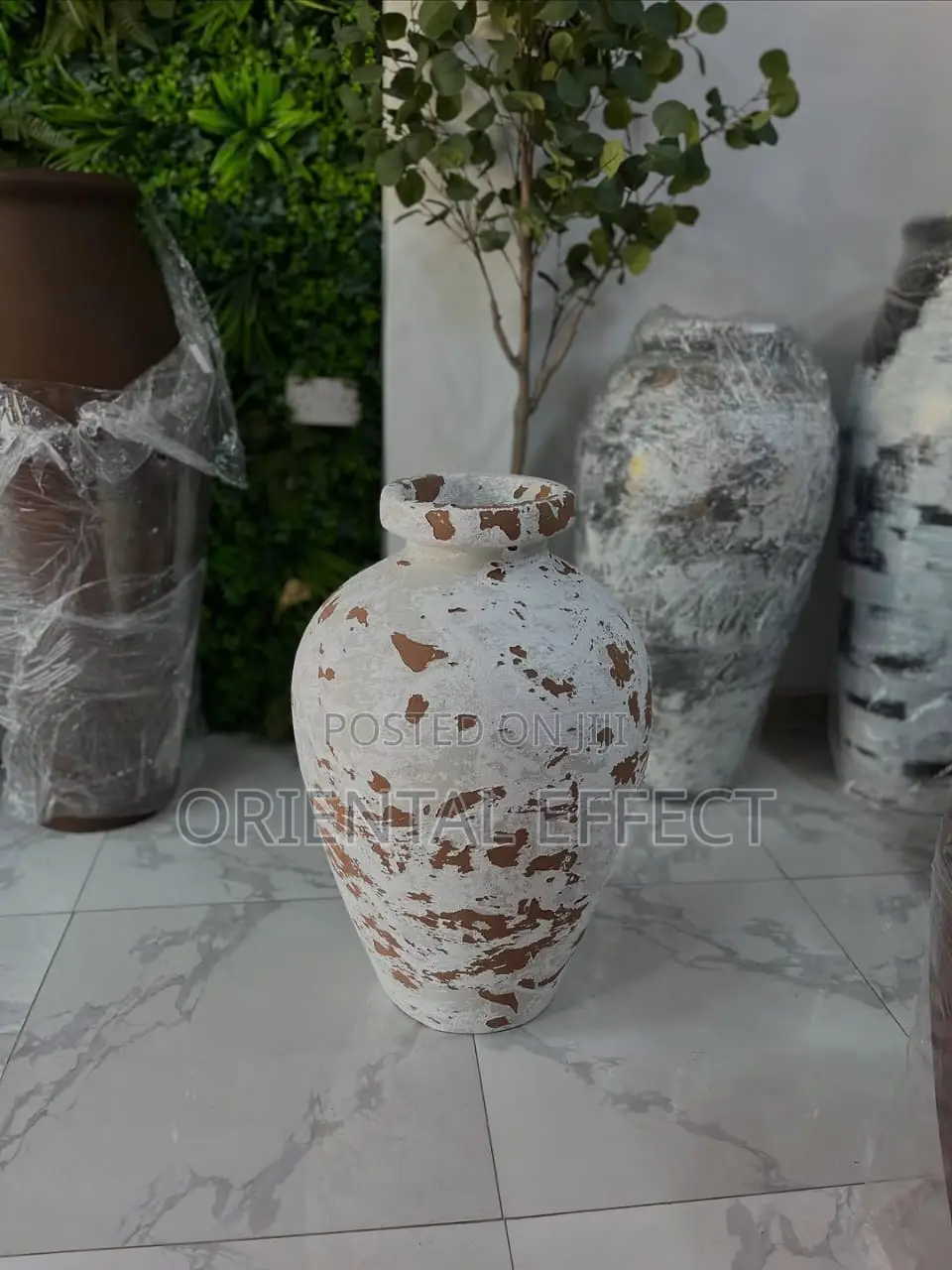 Onasis Pot Silk Rustic (72cm) –Decorative Indoor Flower Planter