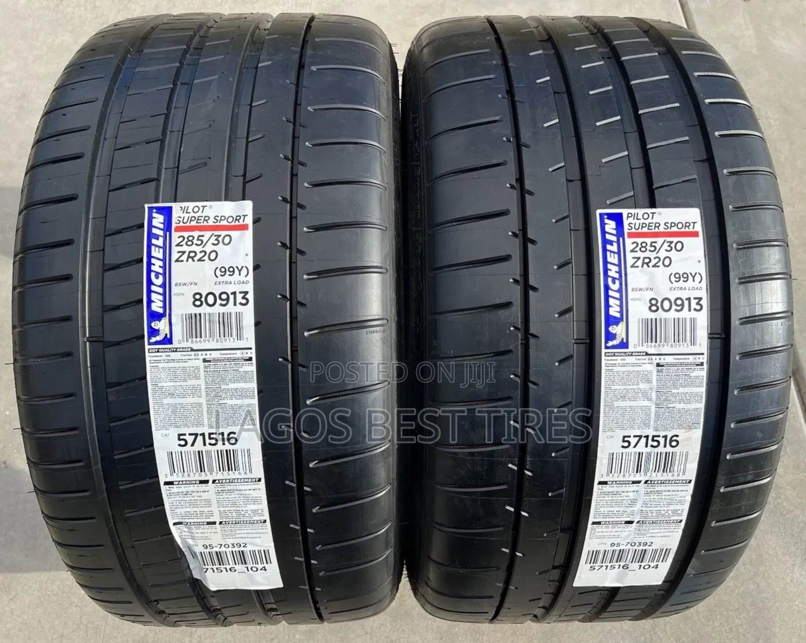 Premium Michelin Pilot Super Sport (285/30 Zr20)With 18months Warranty