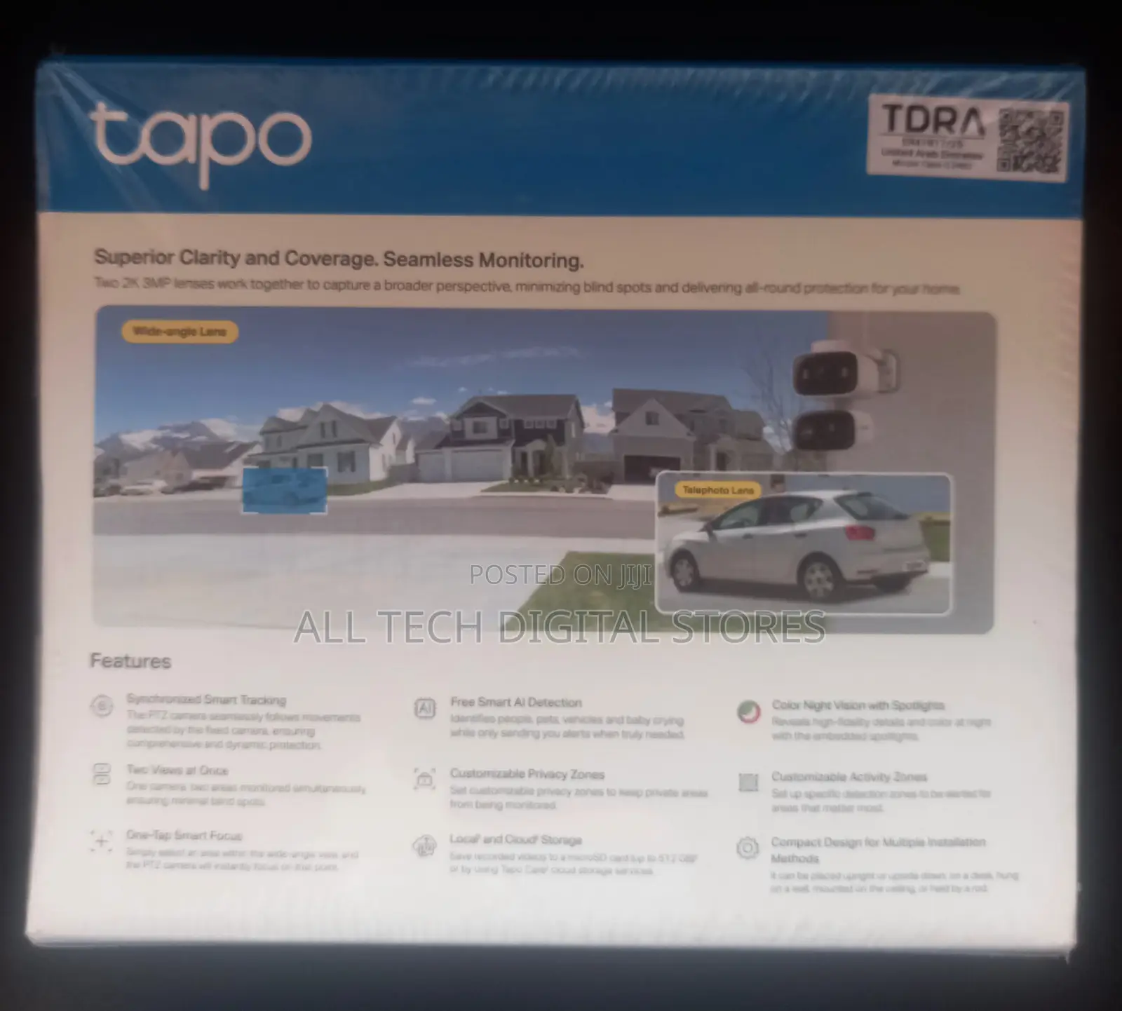 Tapo Indoor/Outdoor Dual Lens Pan/Tilt Security Camera C246d