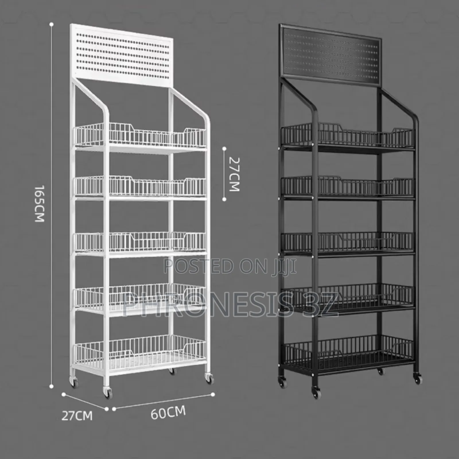 5 Tier Rack With Hooks