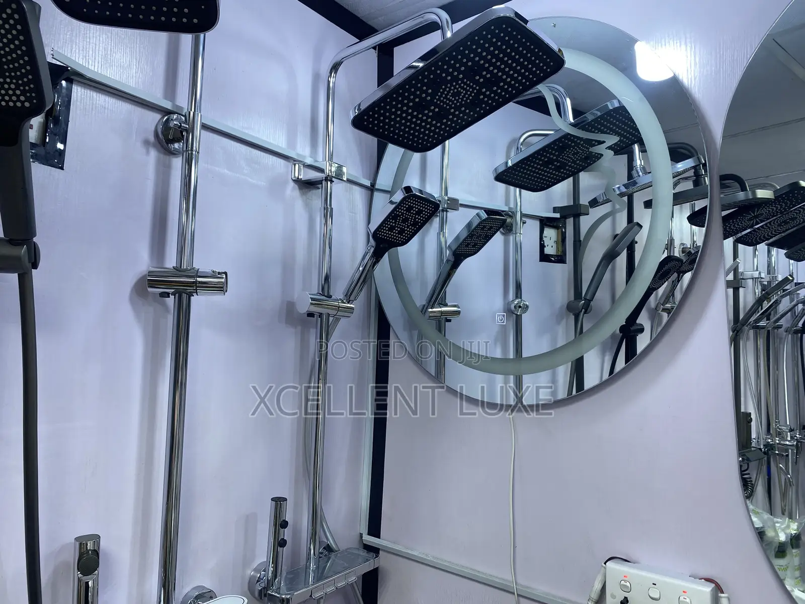 Pressing Shower Mixer Set Chrome With Bum Bum Wash