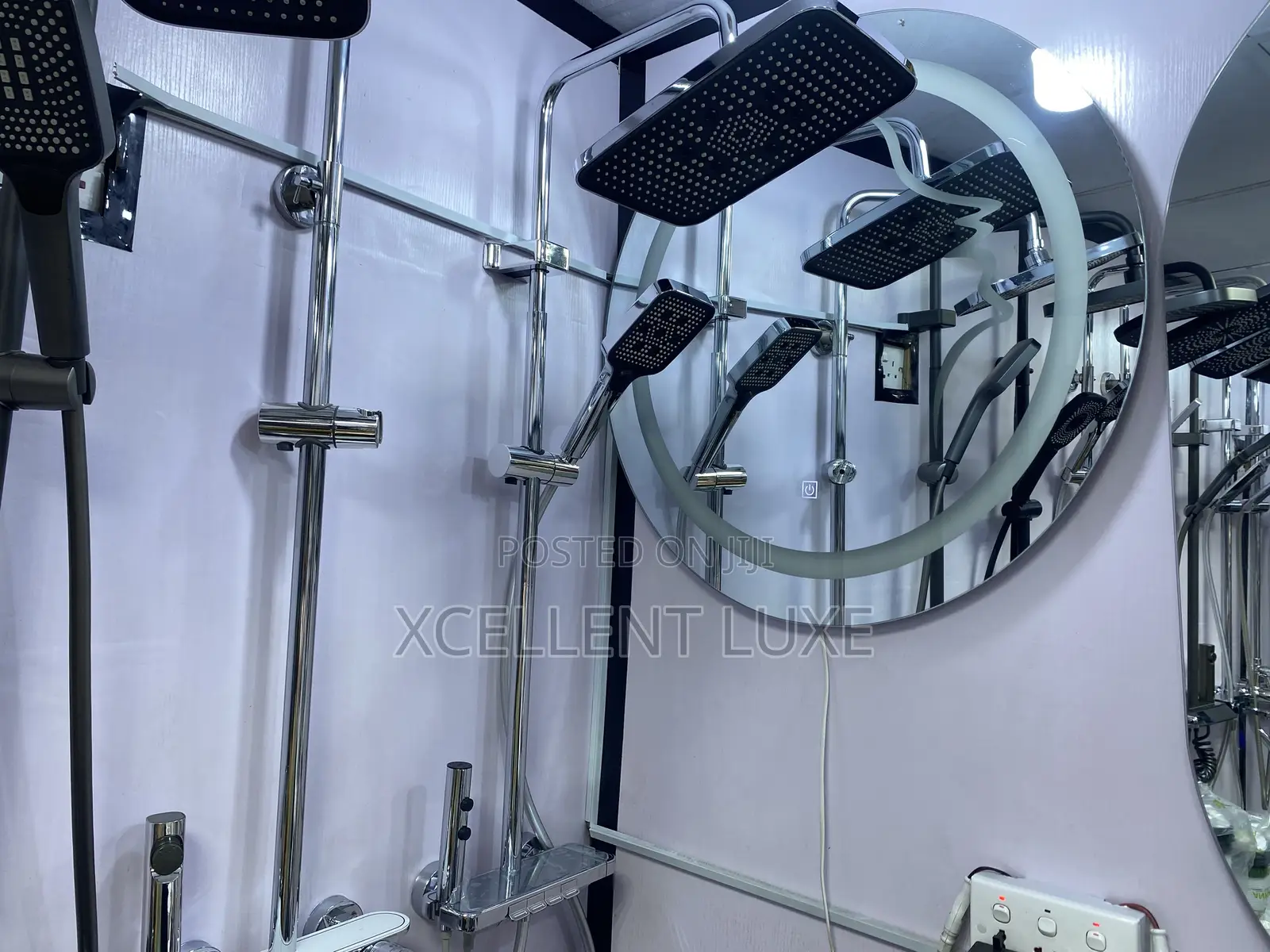 Pressing Shower Mixer Set Chrome With Bum Bum Wash