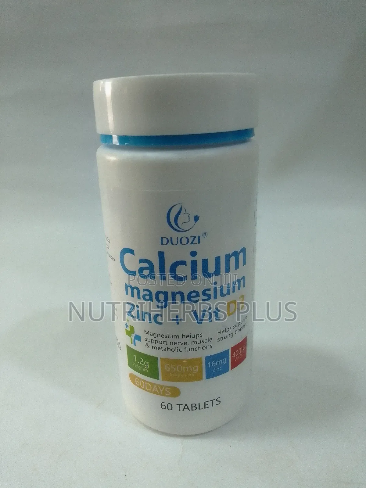 Duozi Calcium Magnesium Zinc+ Vitamin D: For Bone Muscular Support