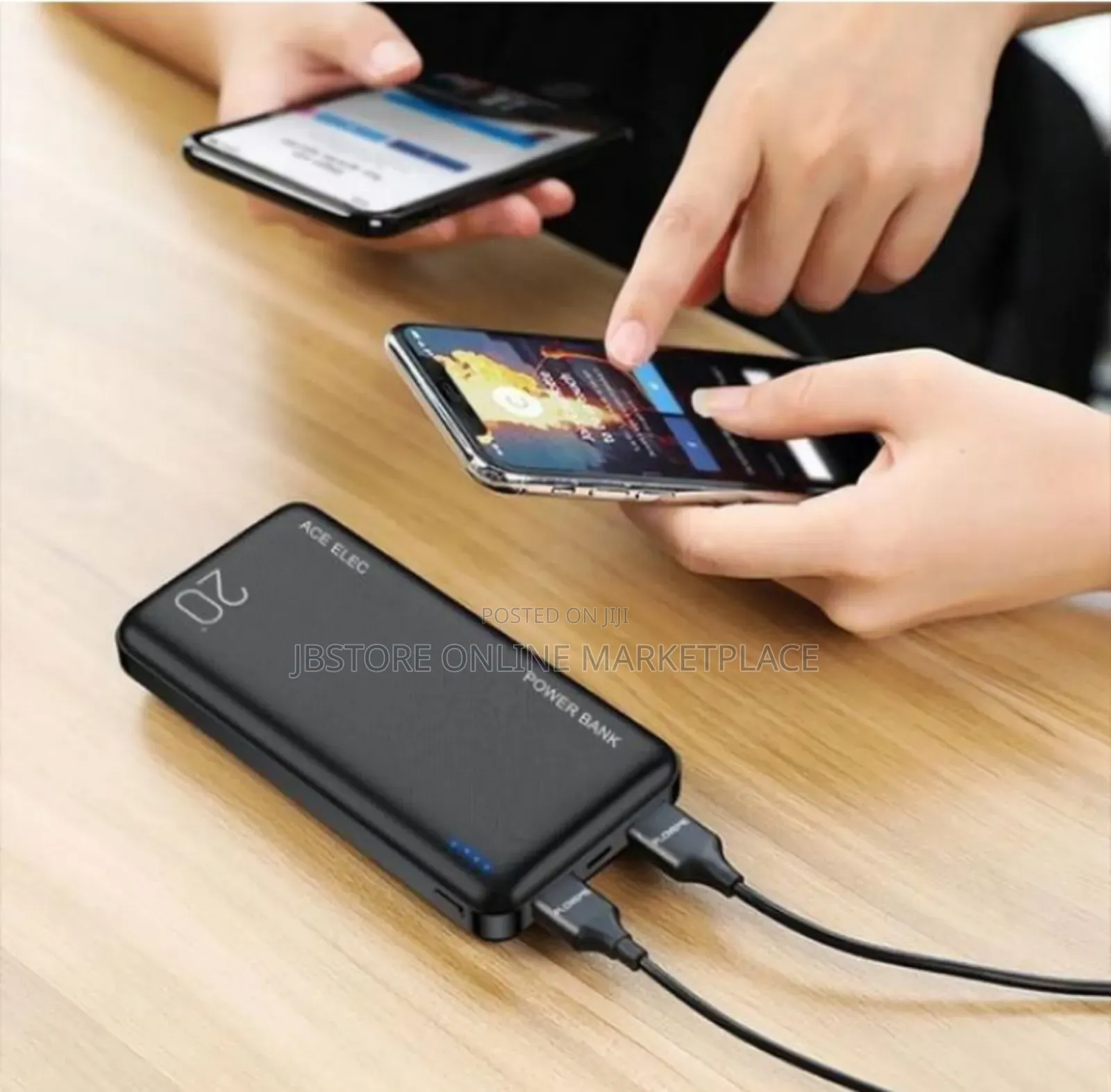 Ace Elec 20000mah Ultra Slim Portable Power Bank Typec Input - Output
