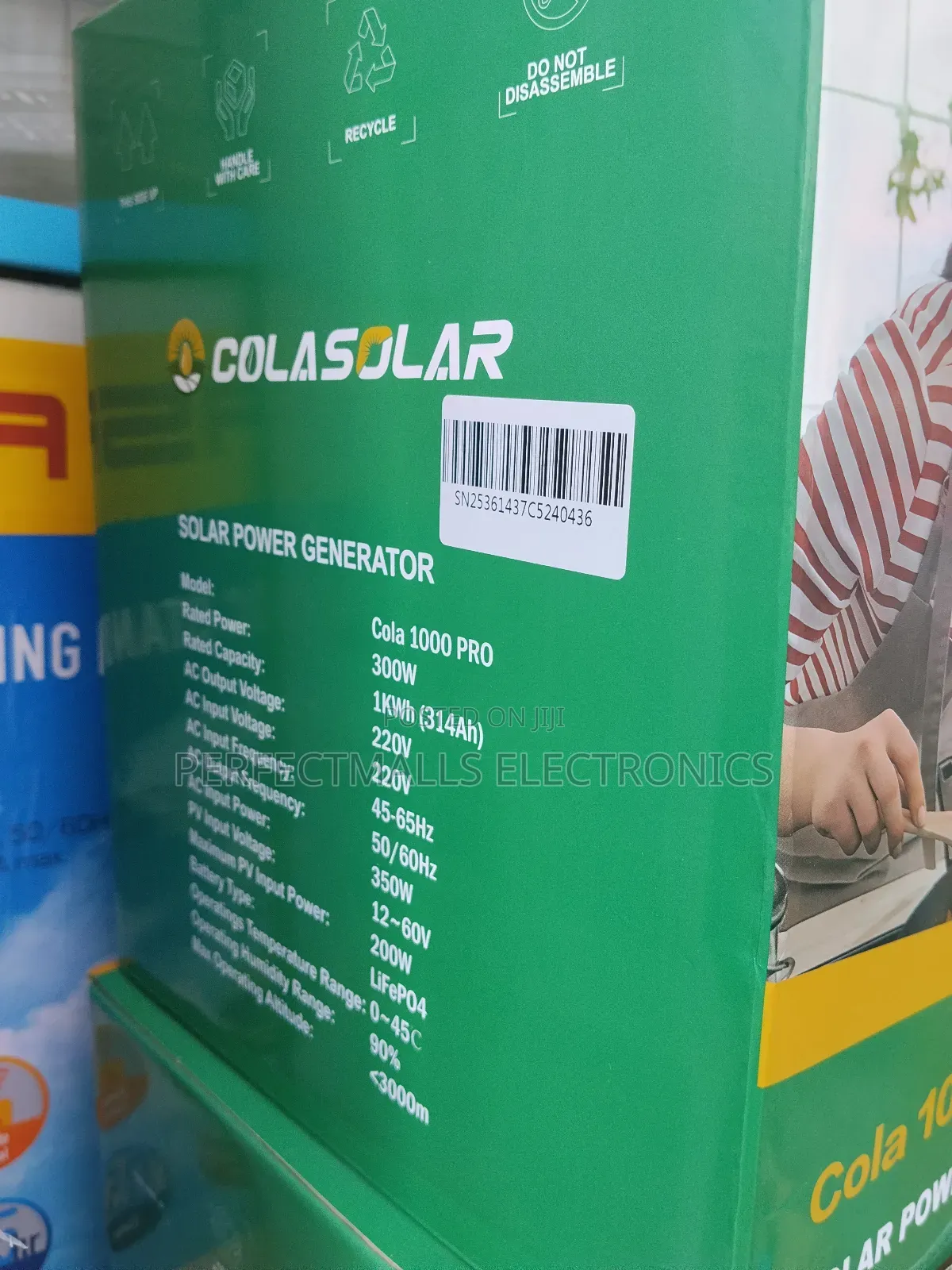Colasolar 300w Power Station With 1kwh Battery (314ah) Cola 1000 Pro
