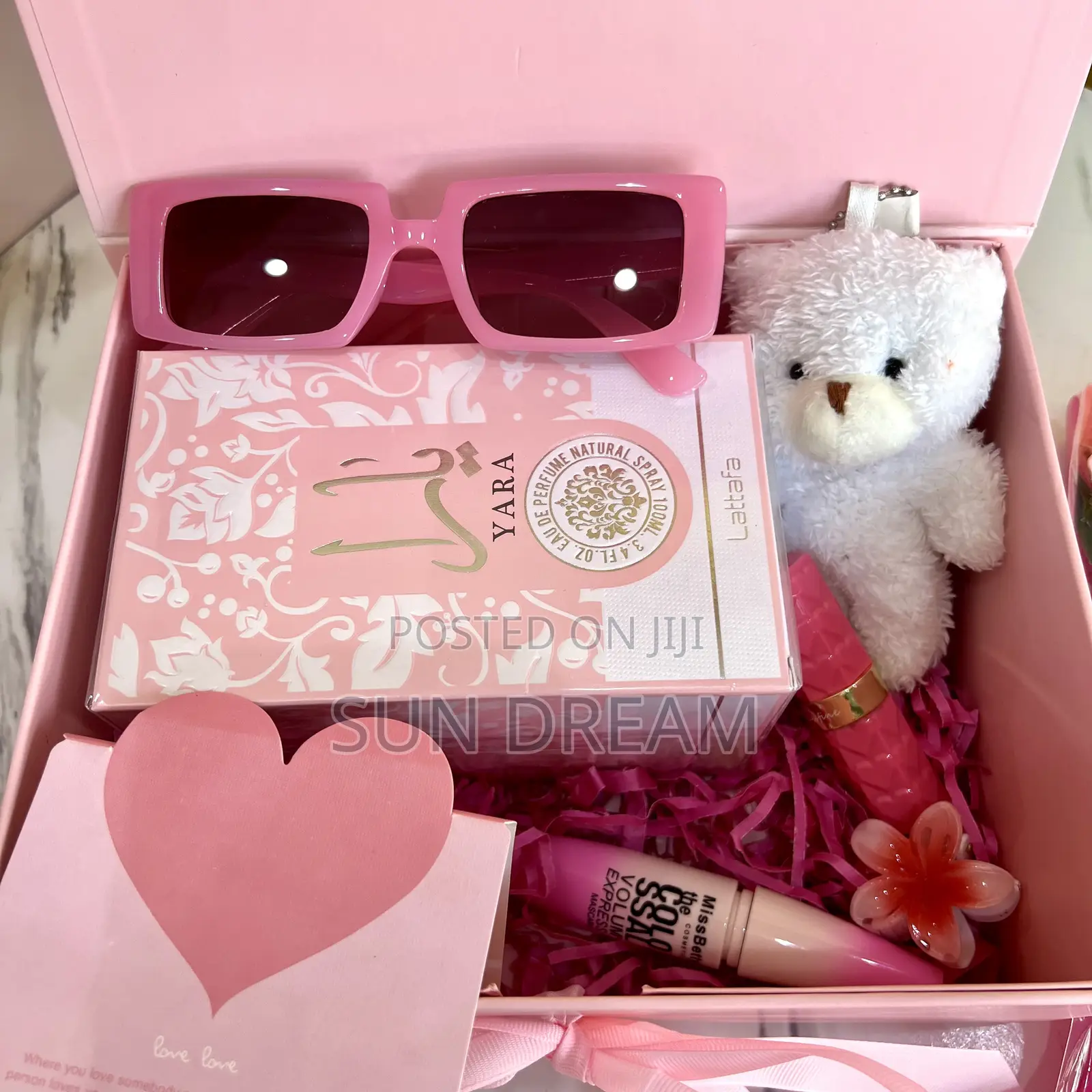 Valentines Gift Pack Pink Gift Set Birthday Box Yara Perfume