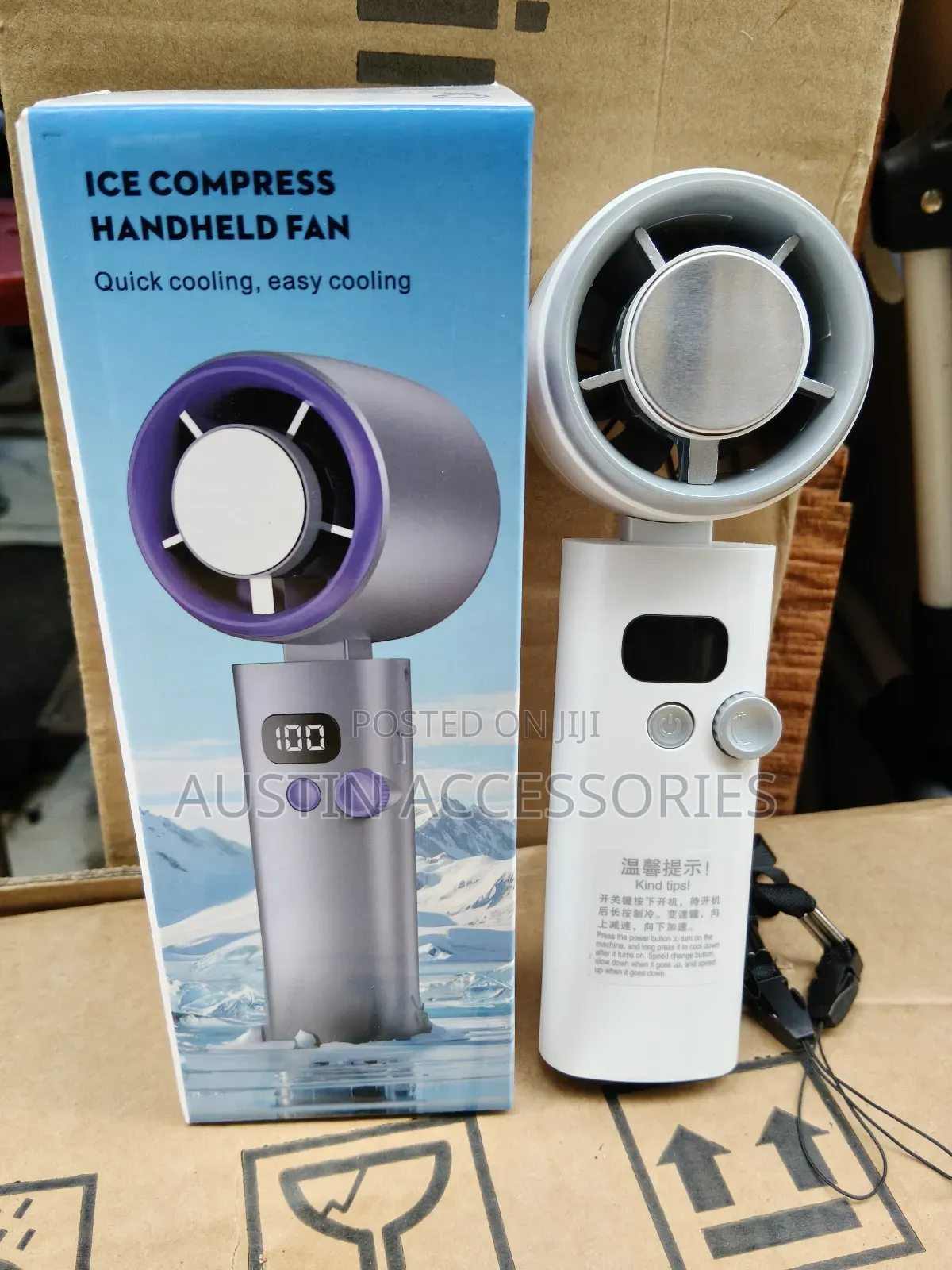 Ice Compress Hand Held Fan