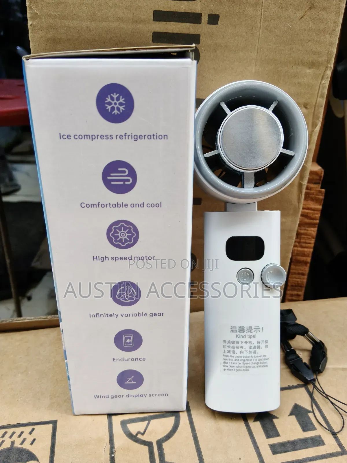 Ice Compress Hand Held Fan