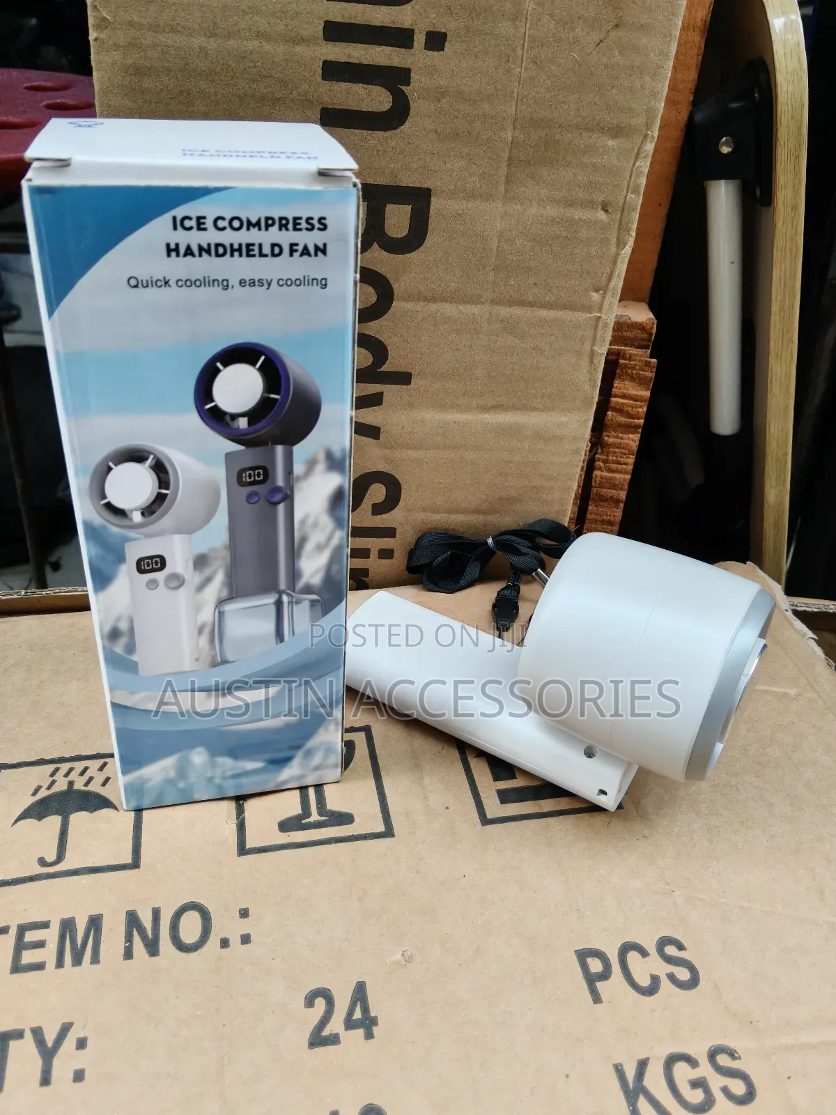 Ice Compress Hand Held Fan