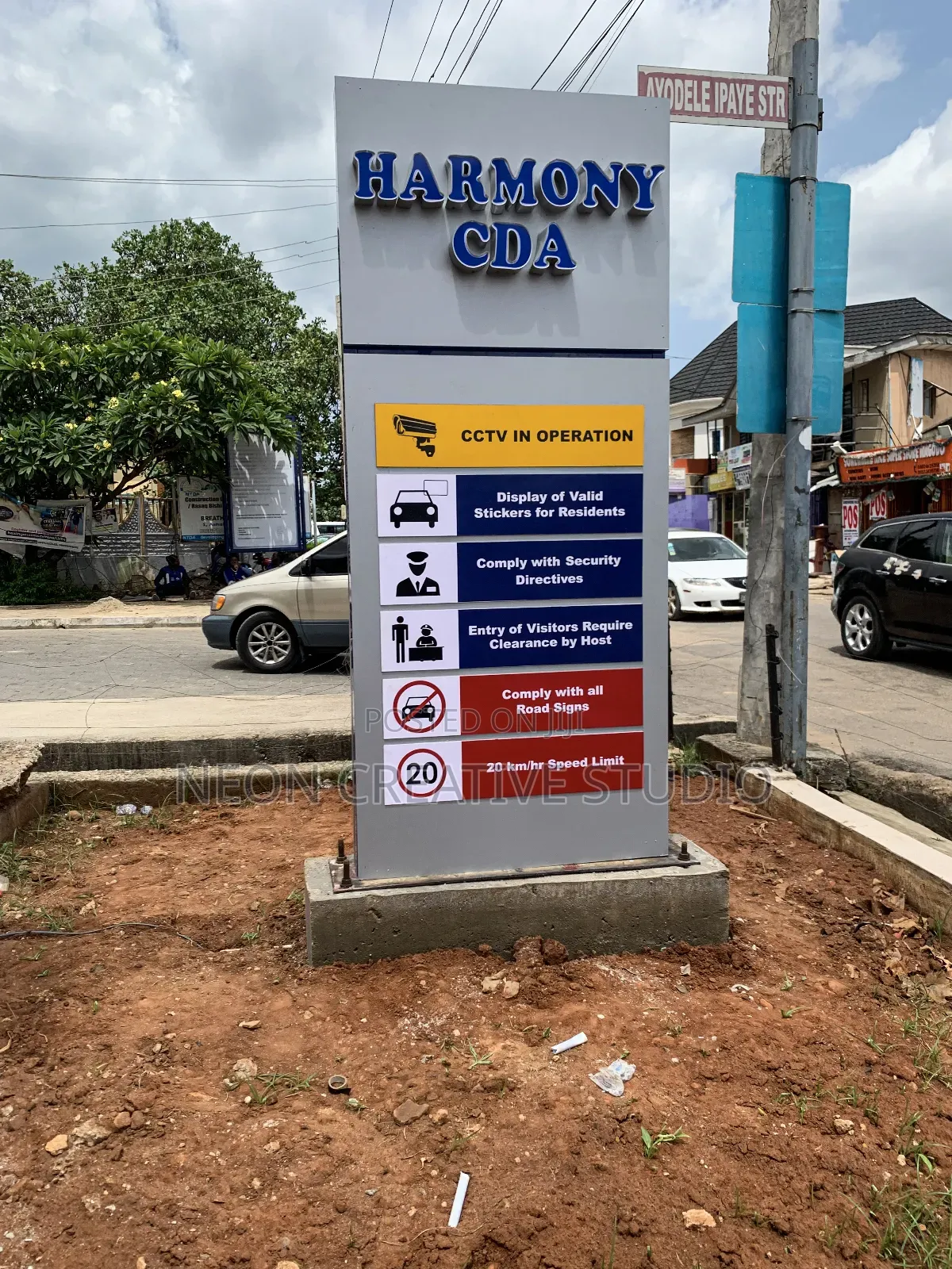 Wayfinding and Safety Pylon Signboard