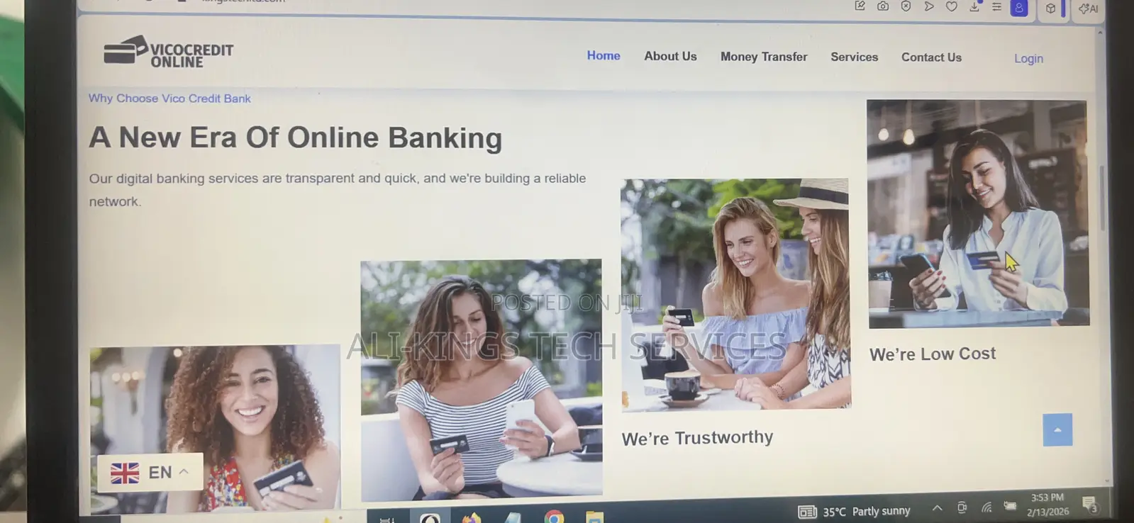 Online Banking With Active Email Alert