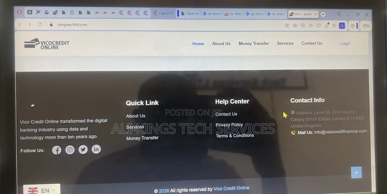 Online Banking With Active Email Alert