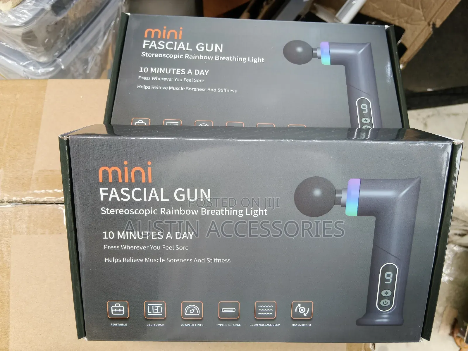 Portable Fascial Gun Handheld Percussion Massager