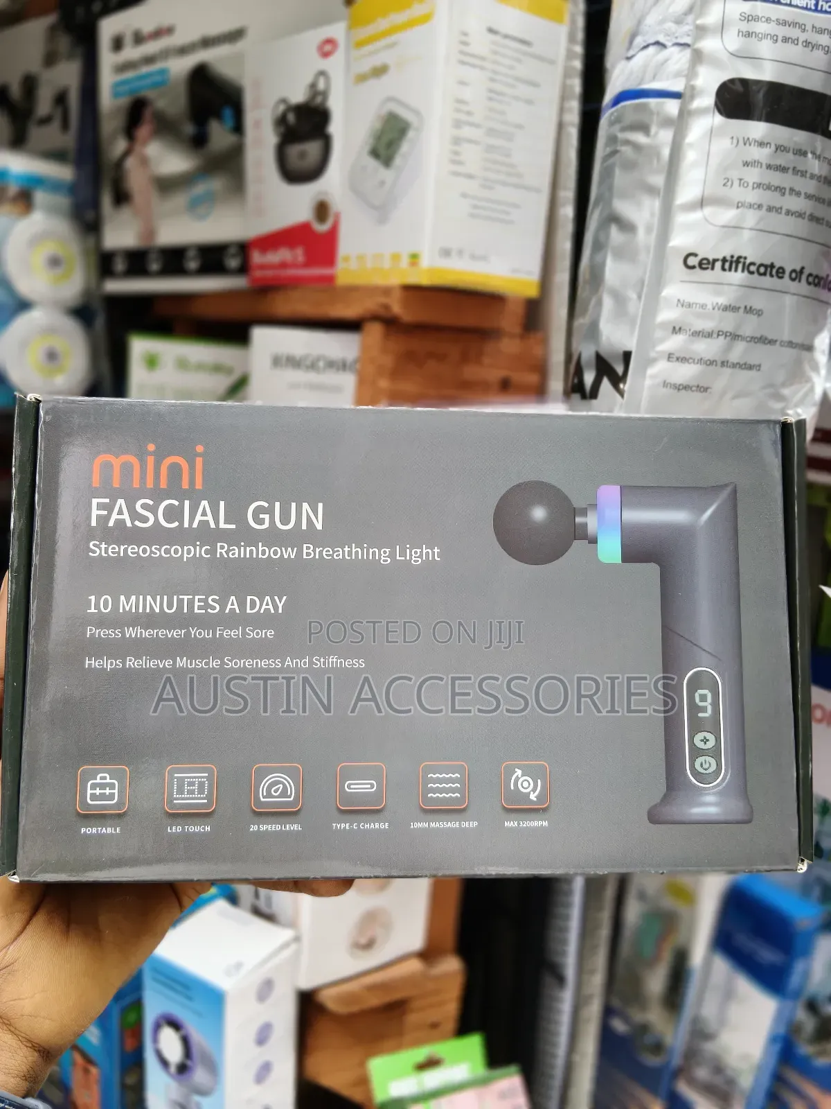 Portable Fascial Gun Handheld Percussion Massager
