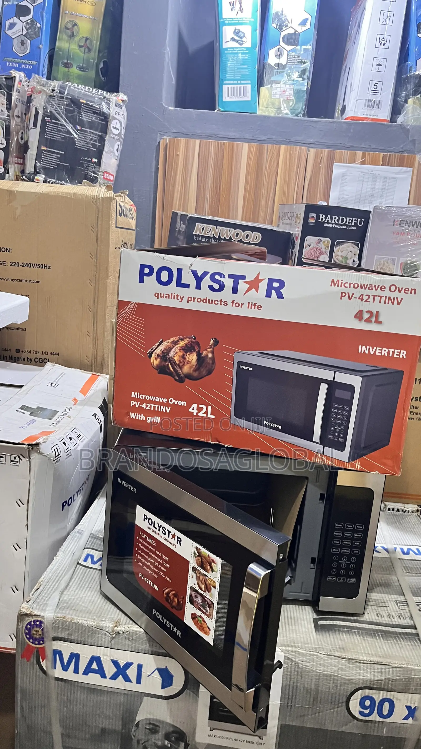 Quality-Built Polystar 42l Microwave Oven Pv-42ttinv