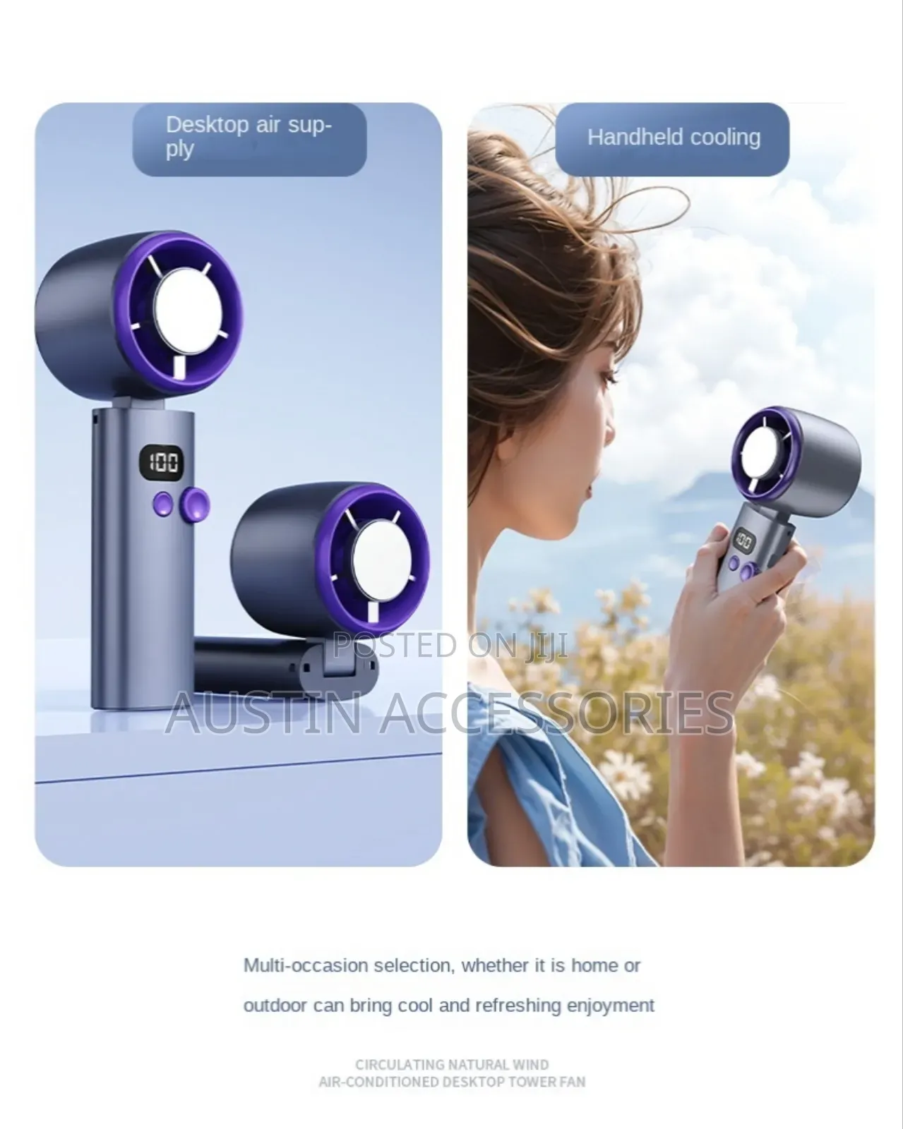Ice Compress Hand Held Fan