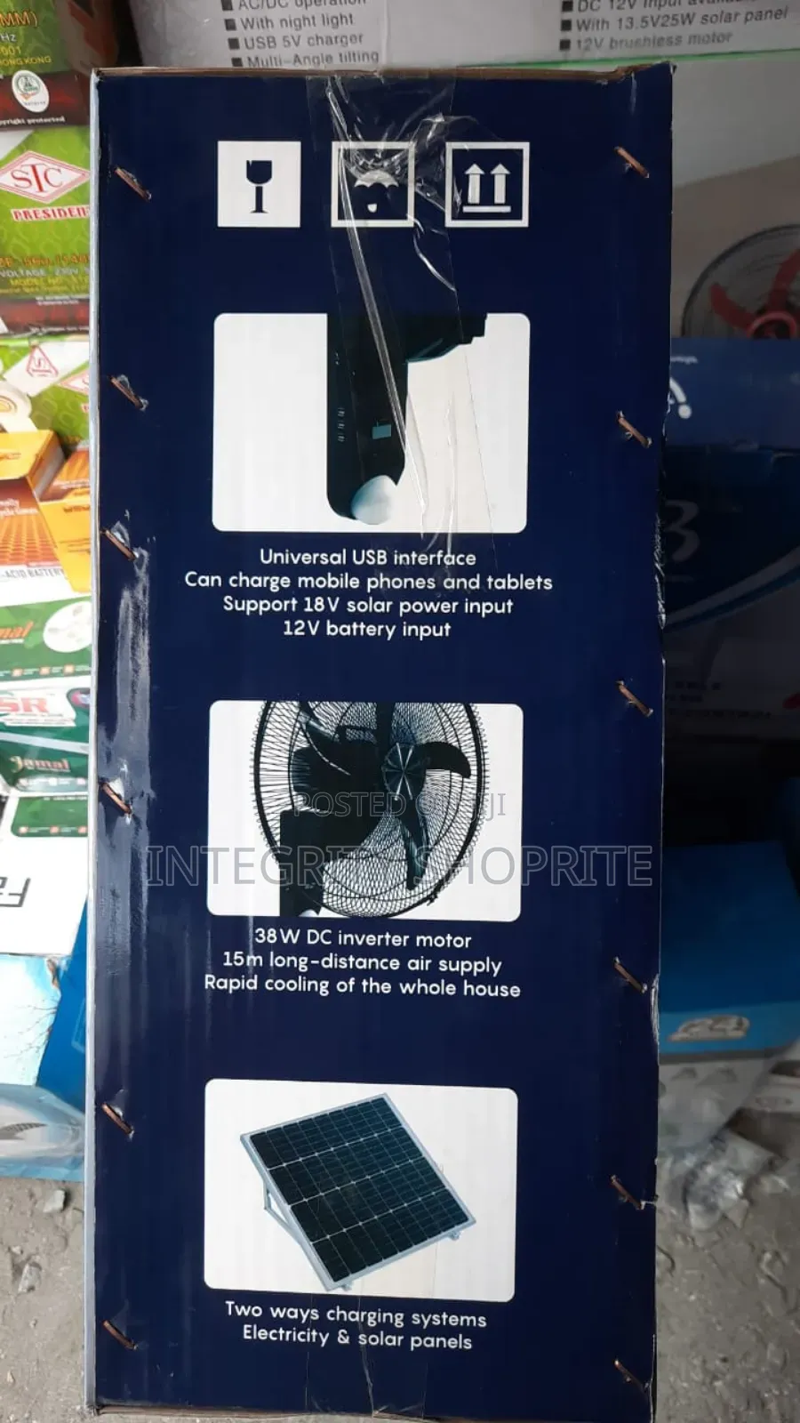 Remote Rechargeable Wall Fan