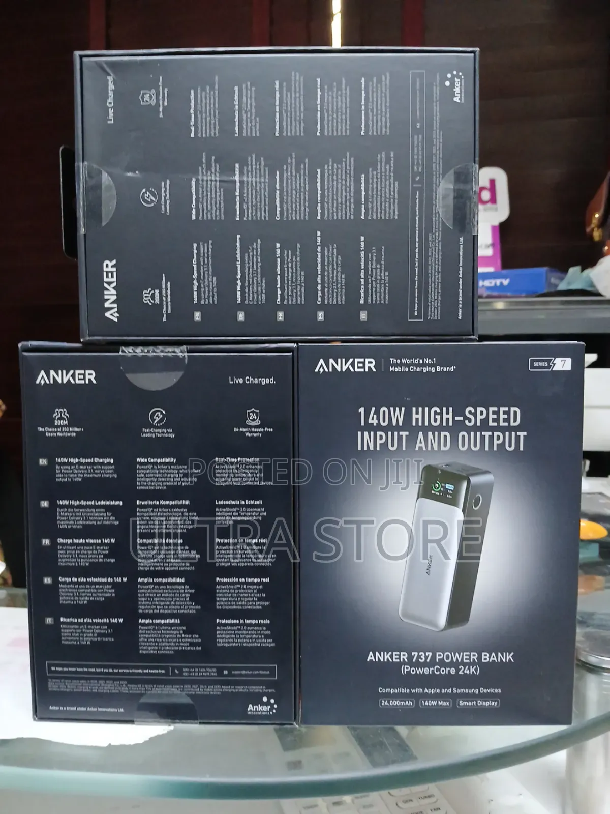 Anker 737 Ganprime 24000 Power Bank Pd 140w - Black