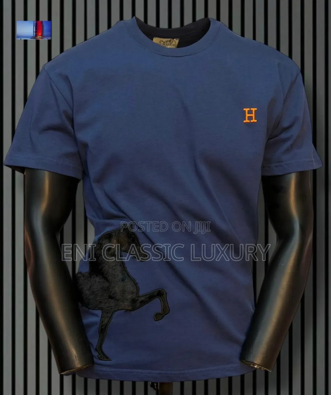 Premium Quality Luxury Men's Round Neck Hermes Collection Well Banded