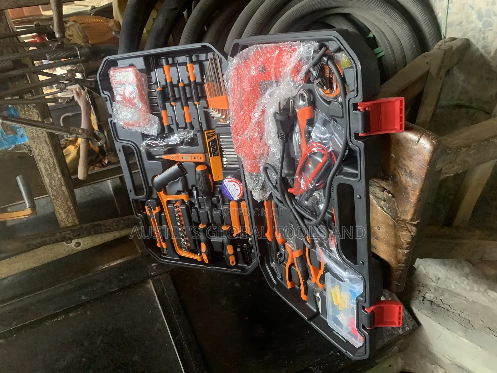 Electric Drill and Hand Tools Kit