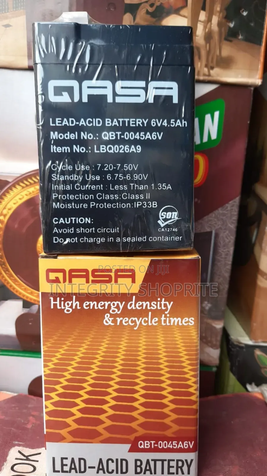Lead Acid Battery 6v4.5ah