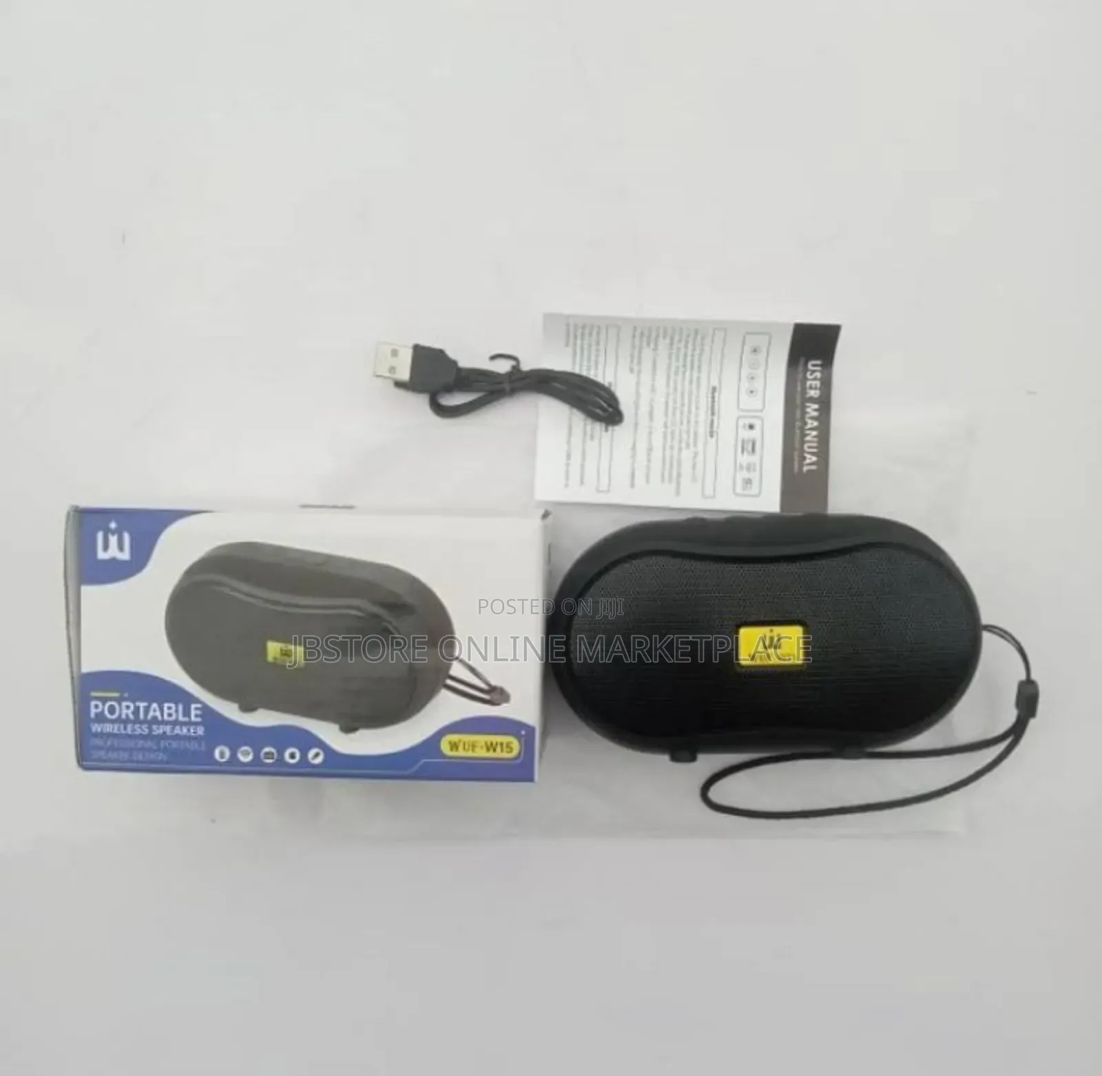 Wuf-w15 Mp3 Player With High Classical Sound Bass Portable Wireless B