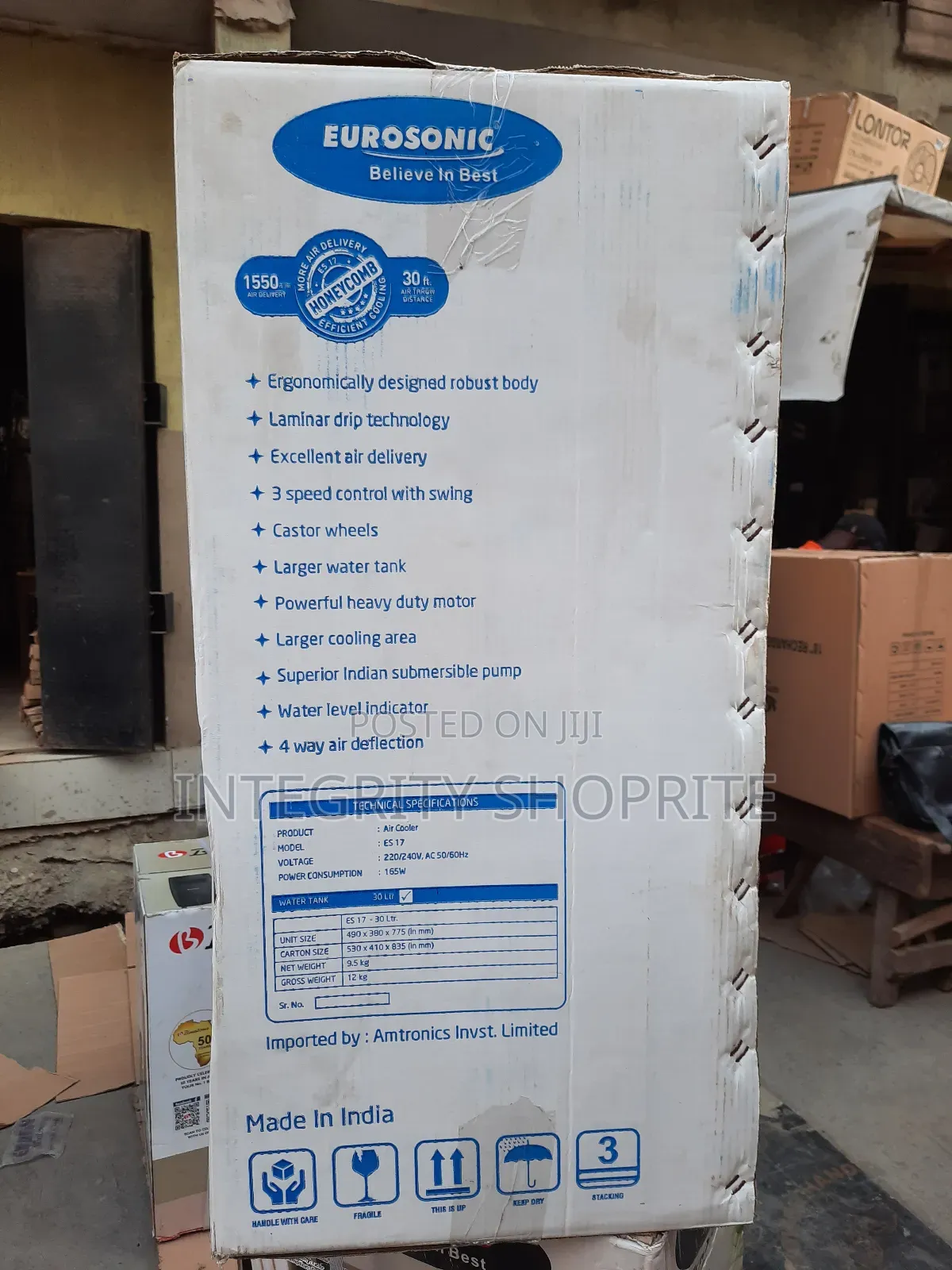 Eurosonic Electric Air Cooler Es-17