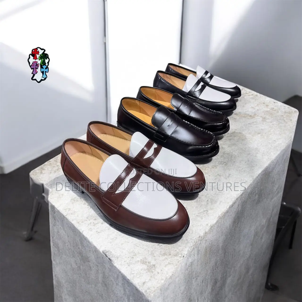 2nd Colour New Penny Loafers Shoe/White Brown /