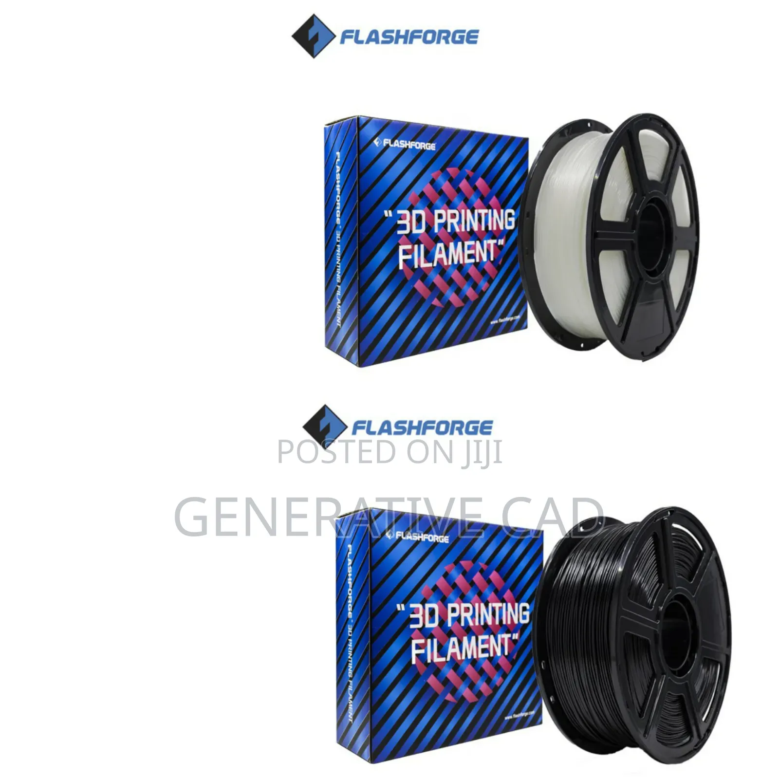 Flashforge Pla Pro Filament - White, Black, Blue Orange, Natural