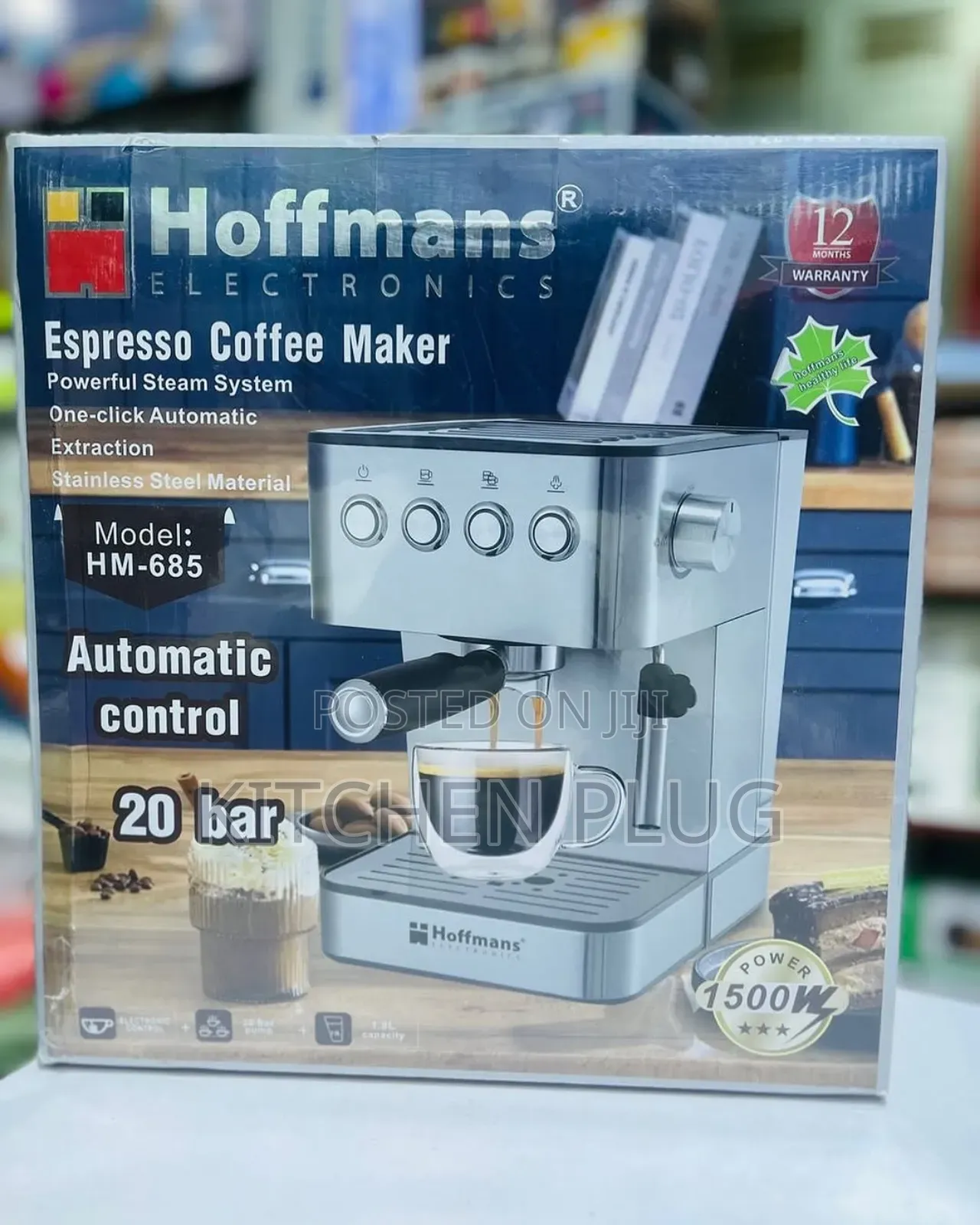 Hoffmans Electronics Espresso Coffee Maker, Model Hm-685.