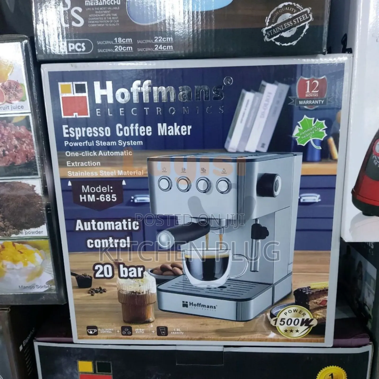 Hoffmans Electronics Espresso Coffee Maker, Model Hm-685.