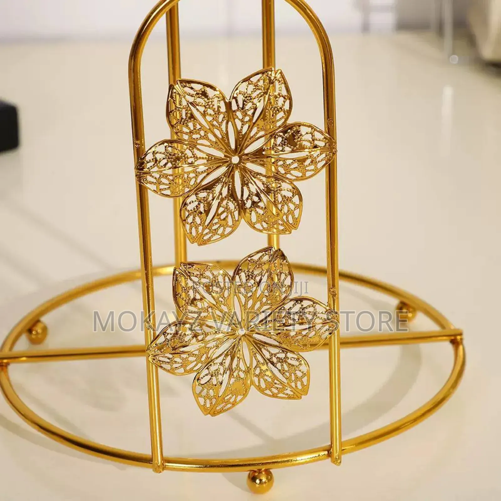 Creative Metal Gold Tissue Paper Holder / Rack /Gift Item /Souvenir