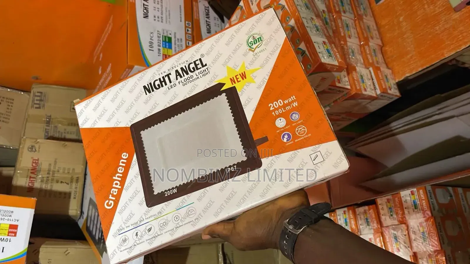 200w Night Angel Ac Led Super Bright Security Flood Light
