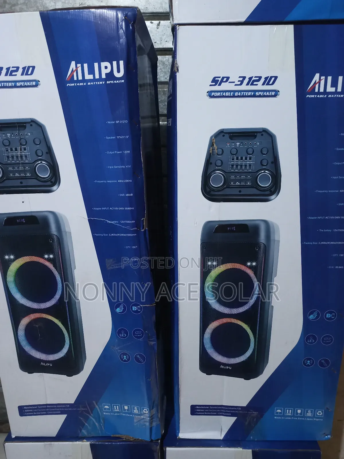 Ailipu Sp-31310 Bluetooth Speaker With 2 Mic