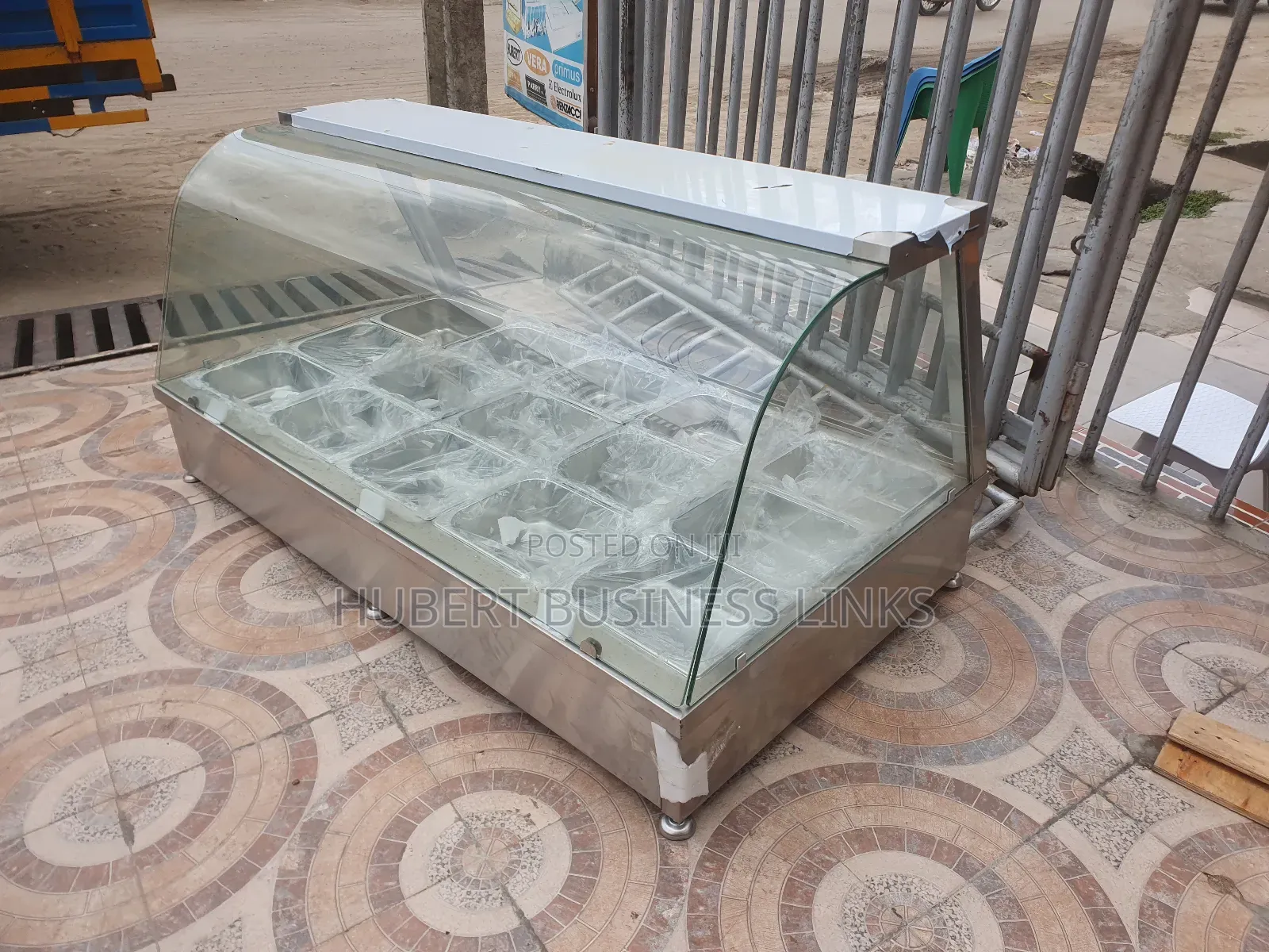 15bowl Food Warmer/Bain Marie Curved Glass