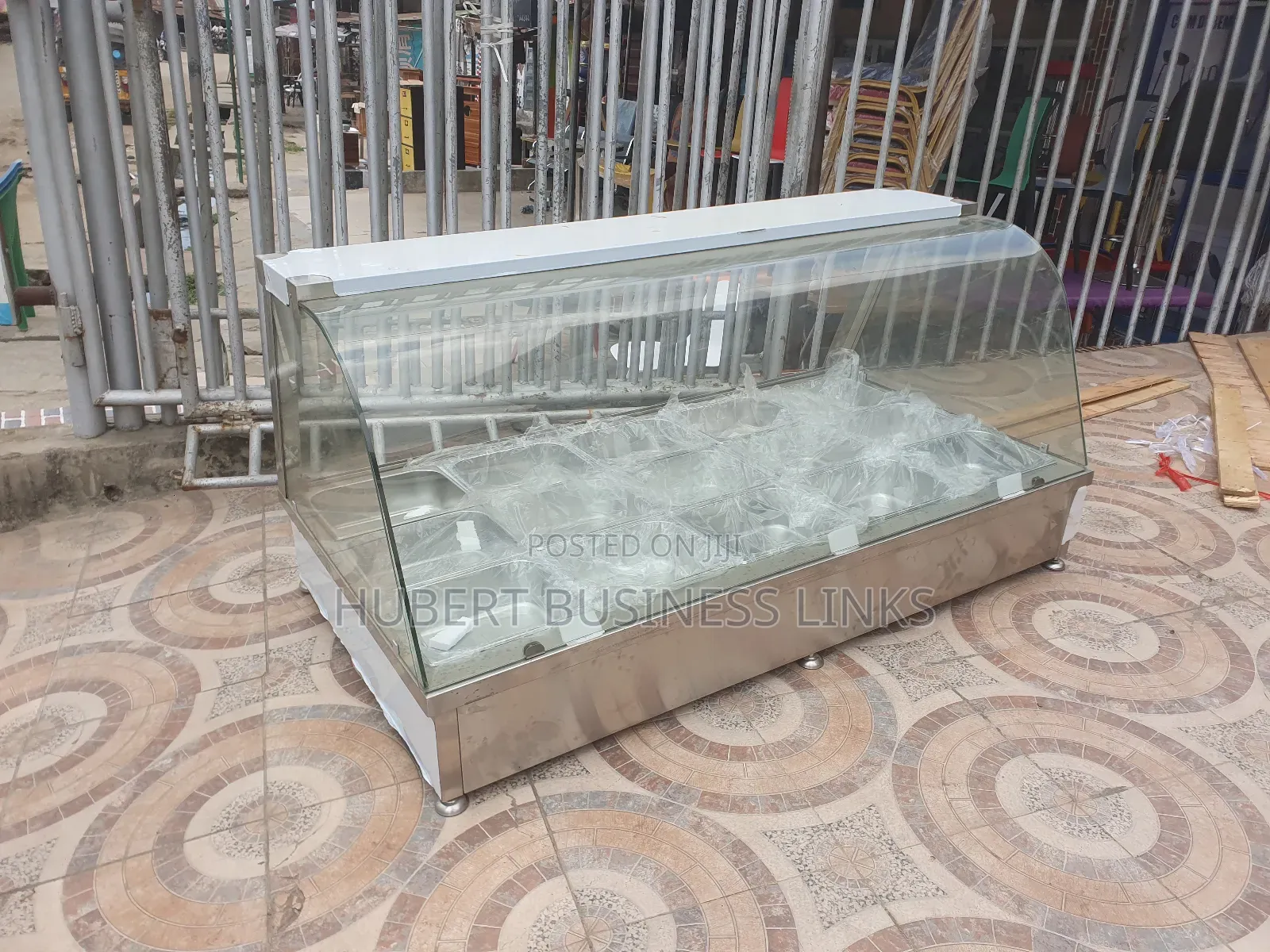 15bowl Food Warmer/Bain Marie Curved Glass