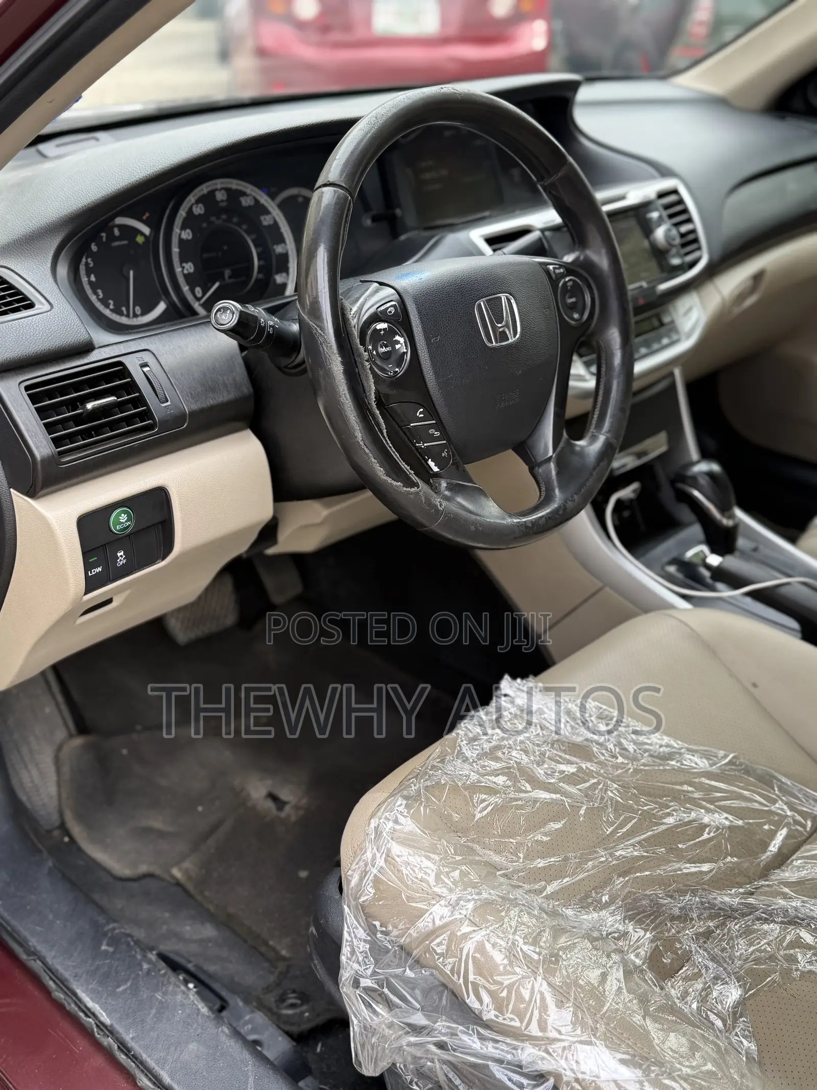 Honda Accord EX-L 4dr Sedan FWD (2.4L 4cyl 2A) 2013 Burgundy