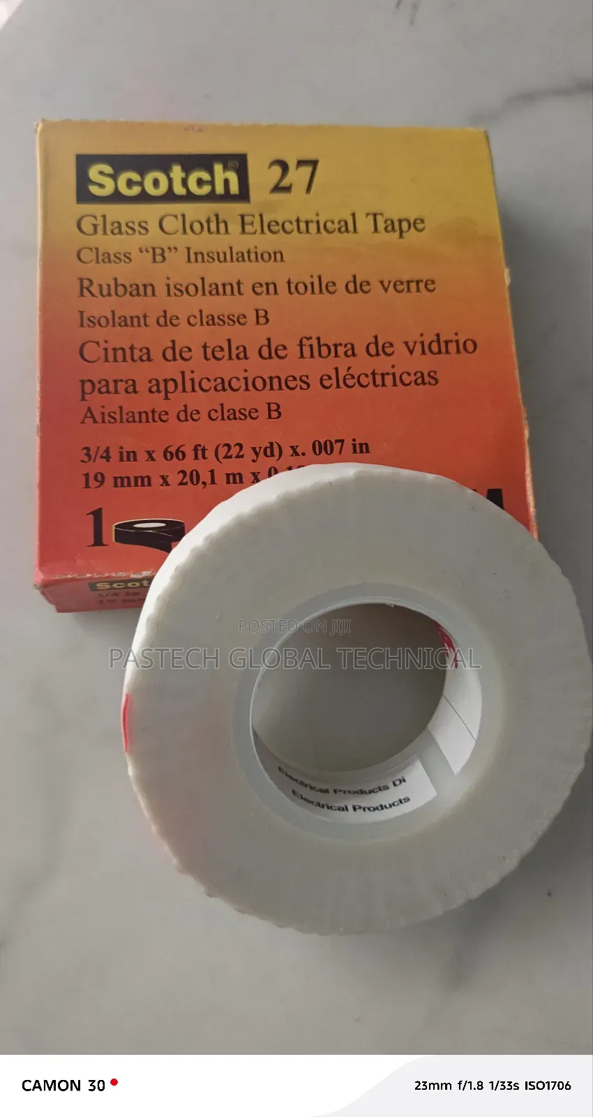 3m Scotch 27 Glass Cloth Electrical Tape