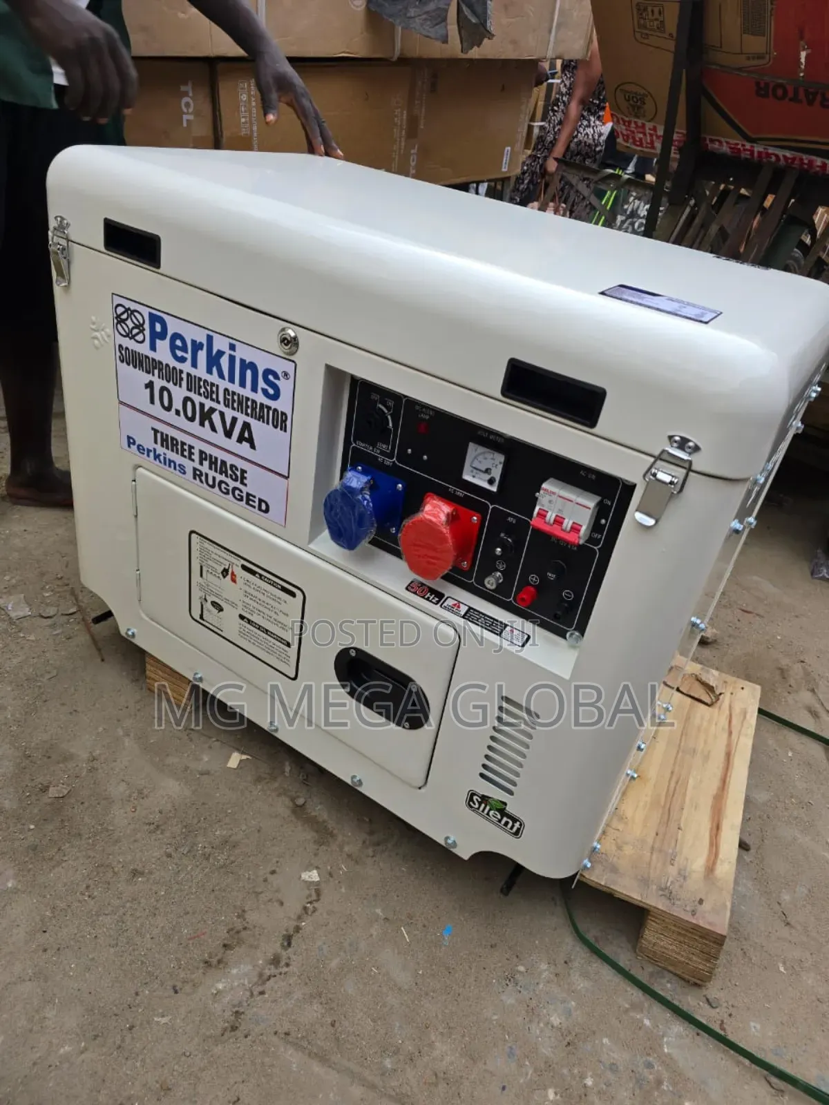 10kva Perkins Three Phase Diesel Soundproof Generator 100%Copper Coil