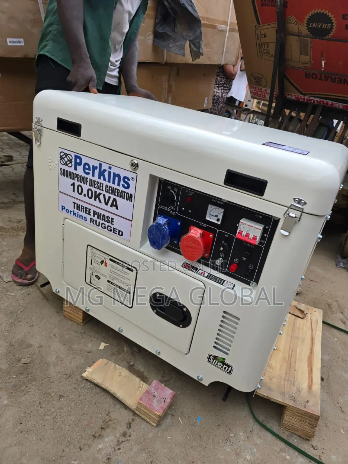 10kva Perkins Three Phase Diesel Soundproof Generator 100%Copper Coil