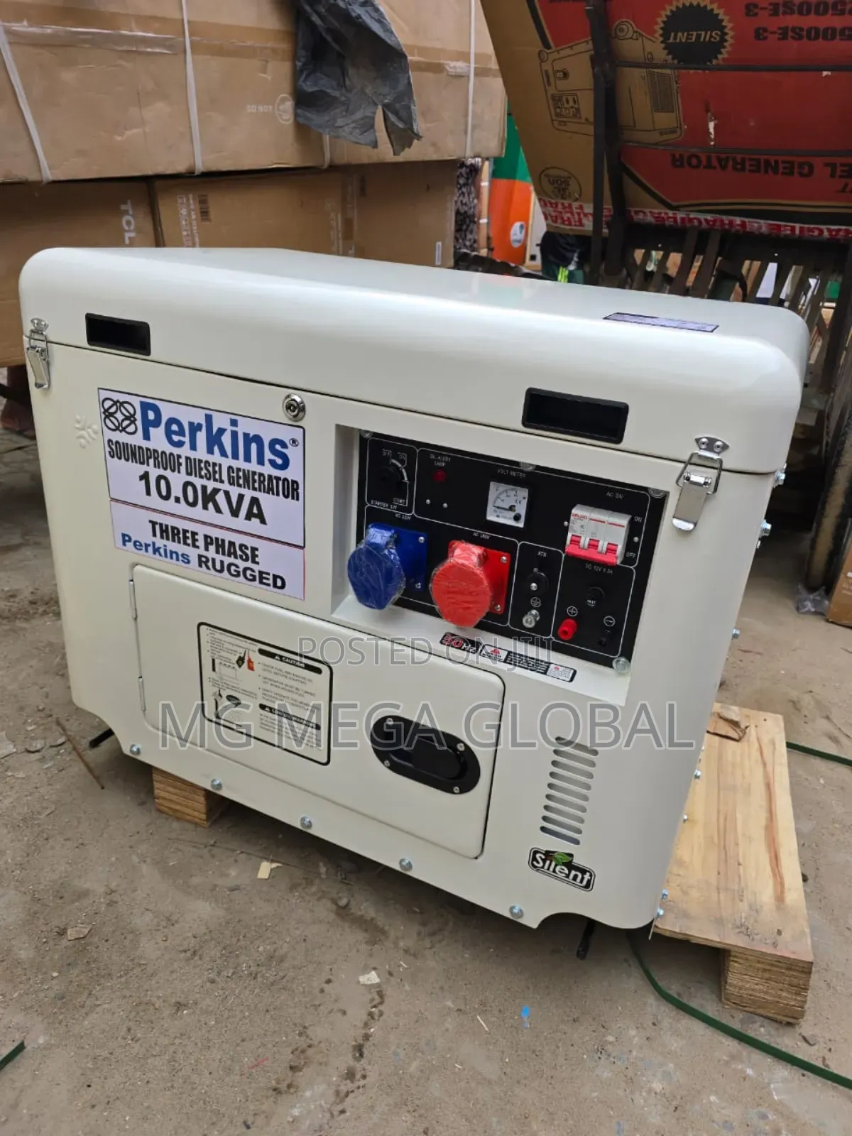 Perkins Three Phase Diesel Soundproof Generator 10kva 100% Copper Coil